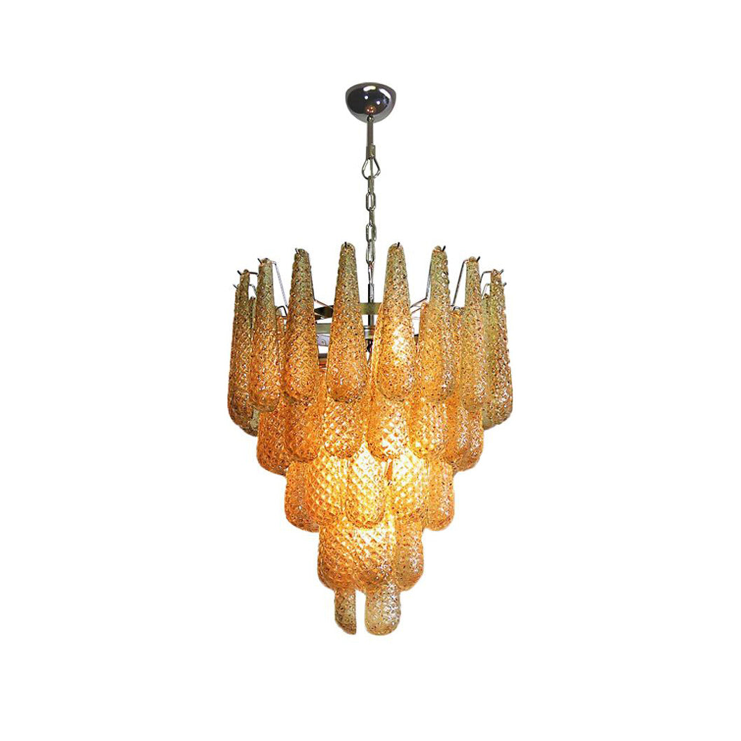 Inset Premium Drop Murano Metal Glass Chandelier - Letslighting