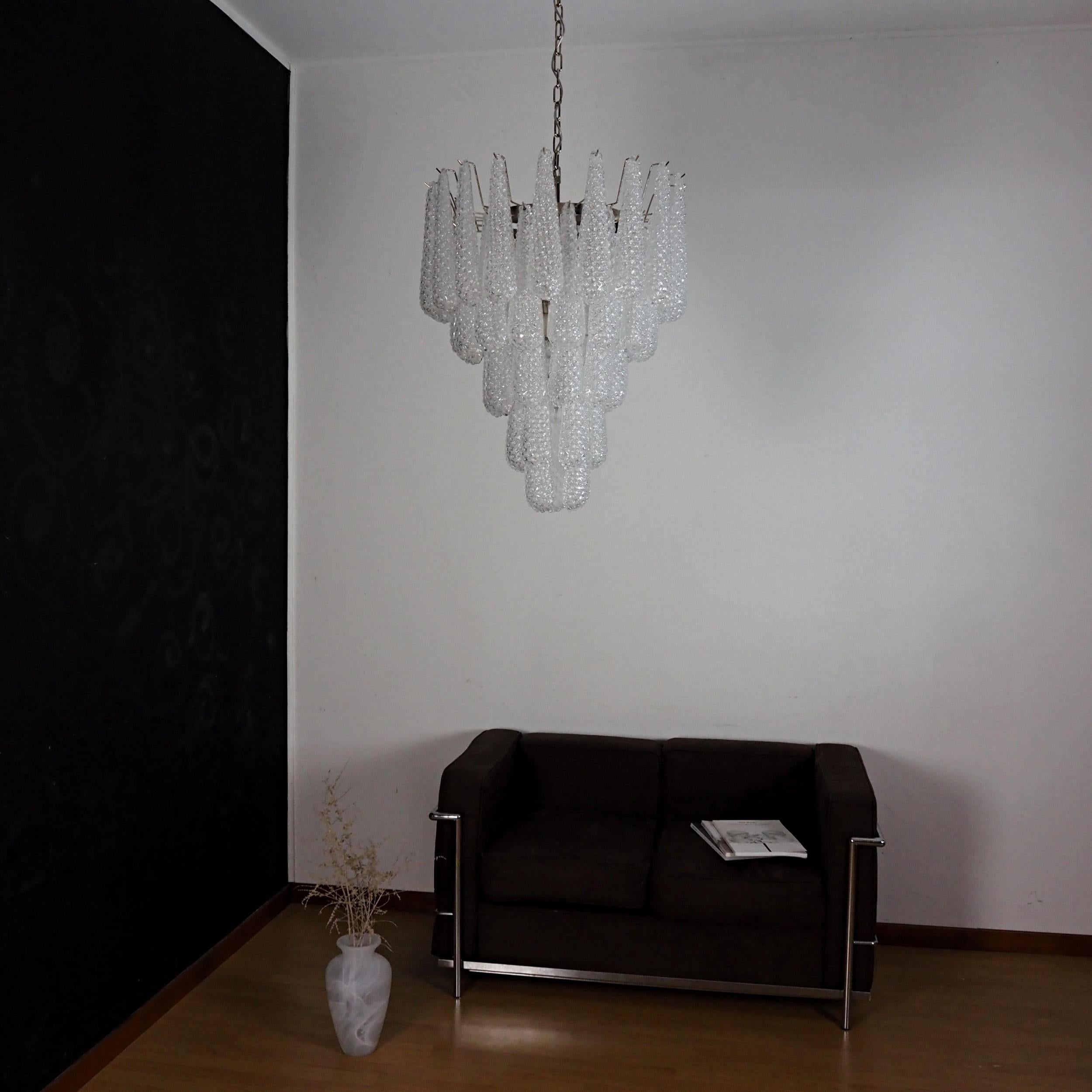 Inset Premium Drop Murano Metal Glass Chandelier - Letslighting