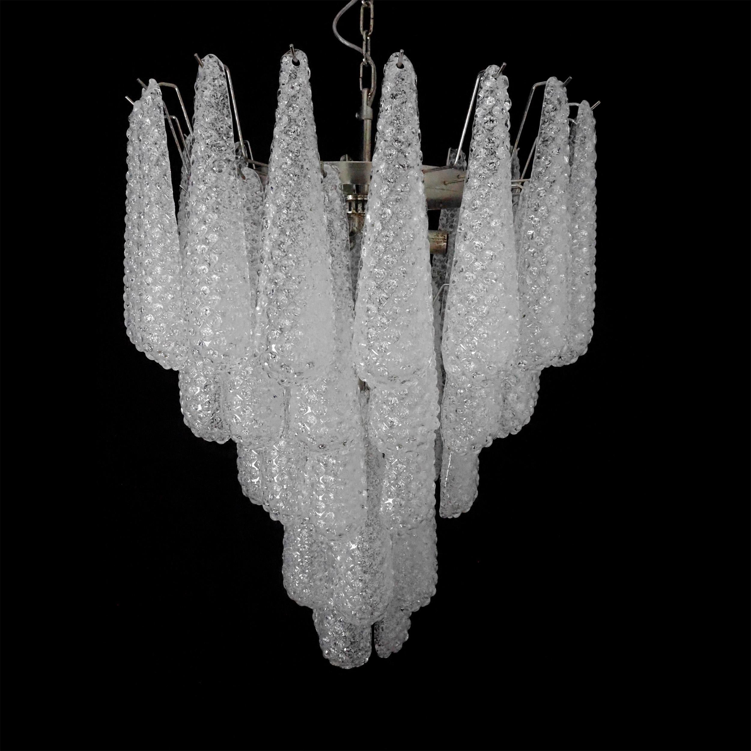 Inset Premium Drop Murano Metal Glass Chandelier - Letslighting