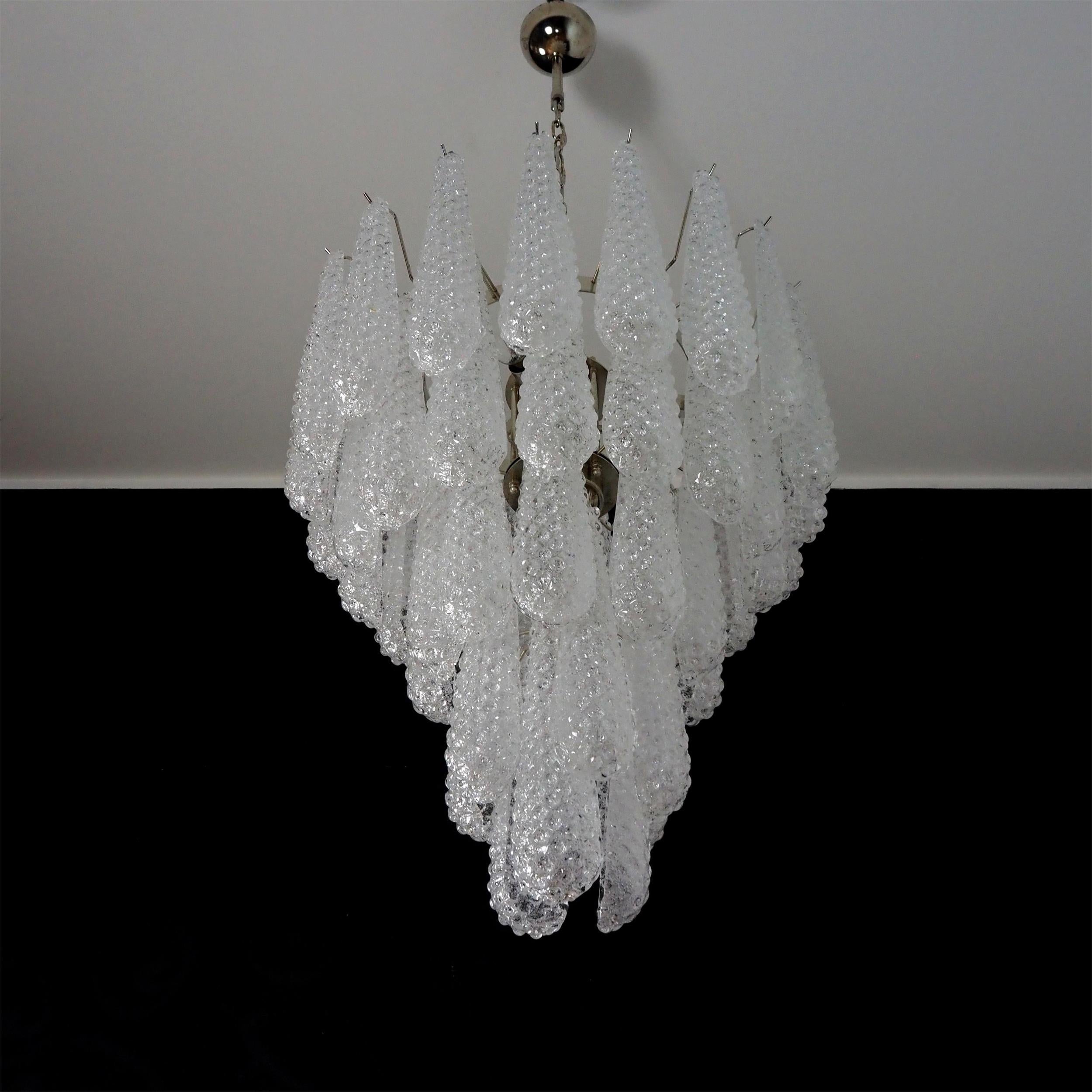 Inset Premium Drop Murano Metal Glass Chandelier - Letslighting