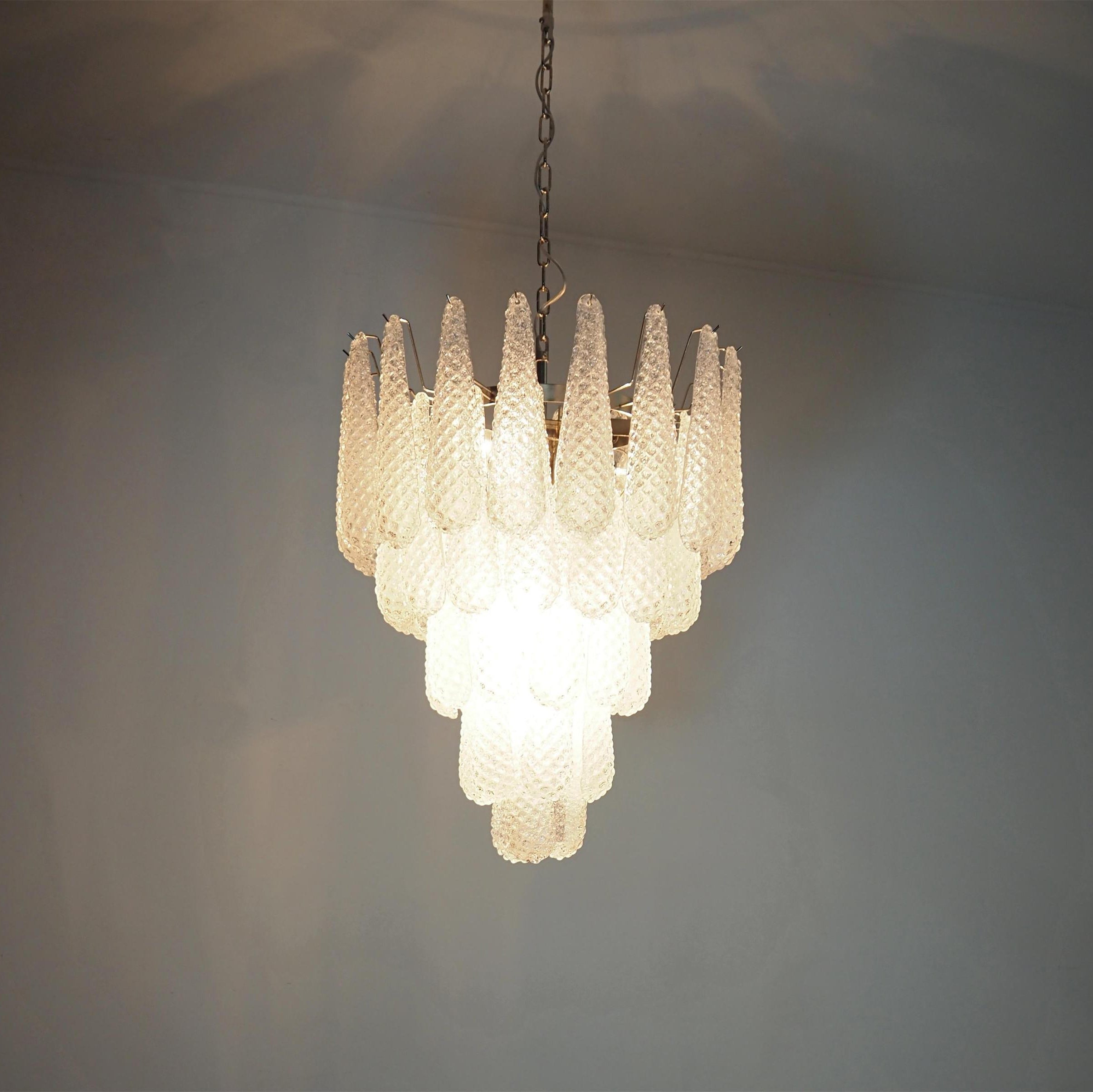 Inset Premium Drop Murano Metal Glass Chandelier - Letslighting
