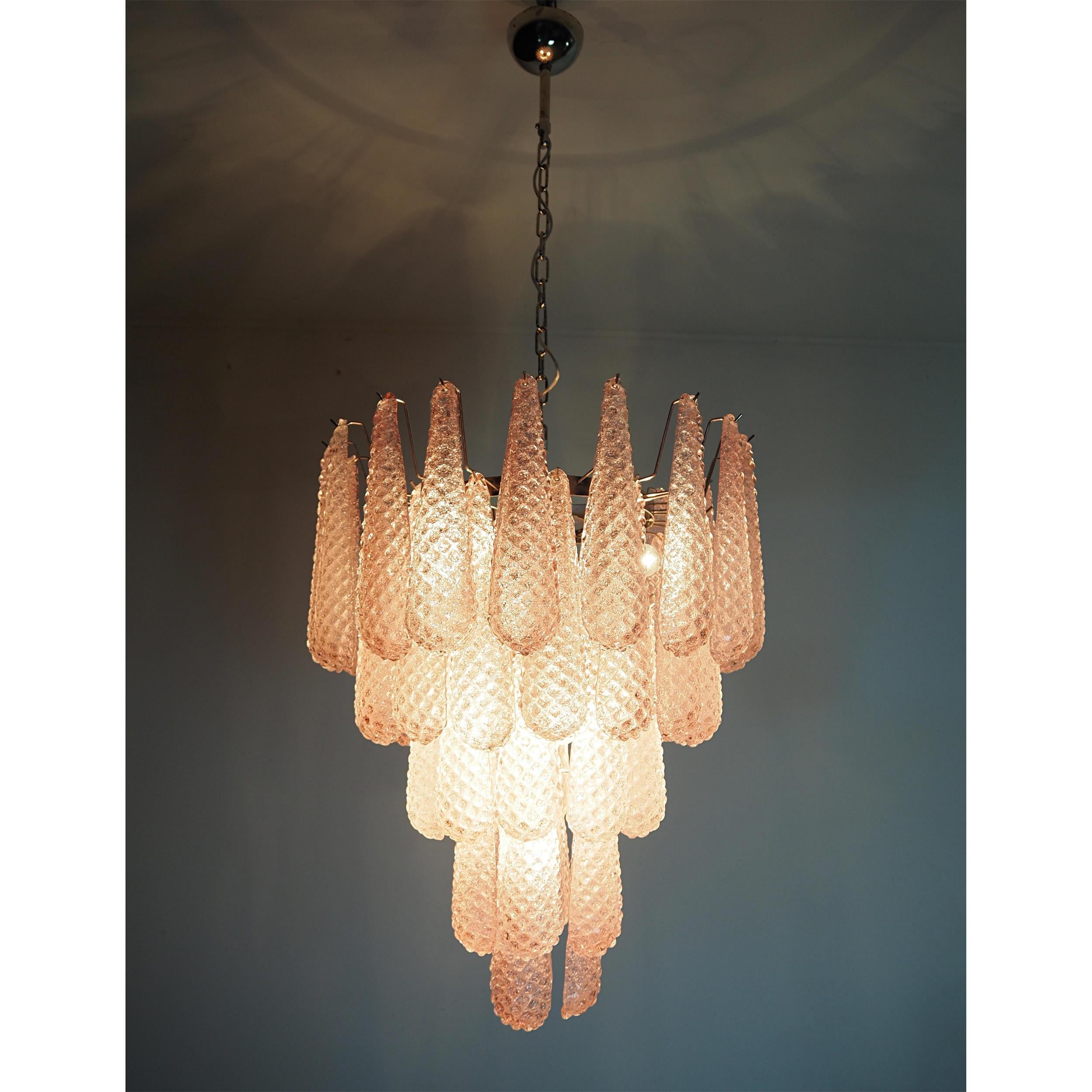 Inset Premium Drop Murano Metal Glass Chandelier - Letslighting