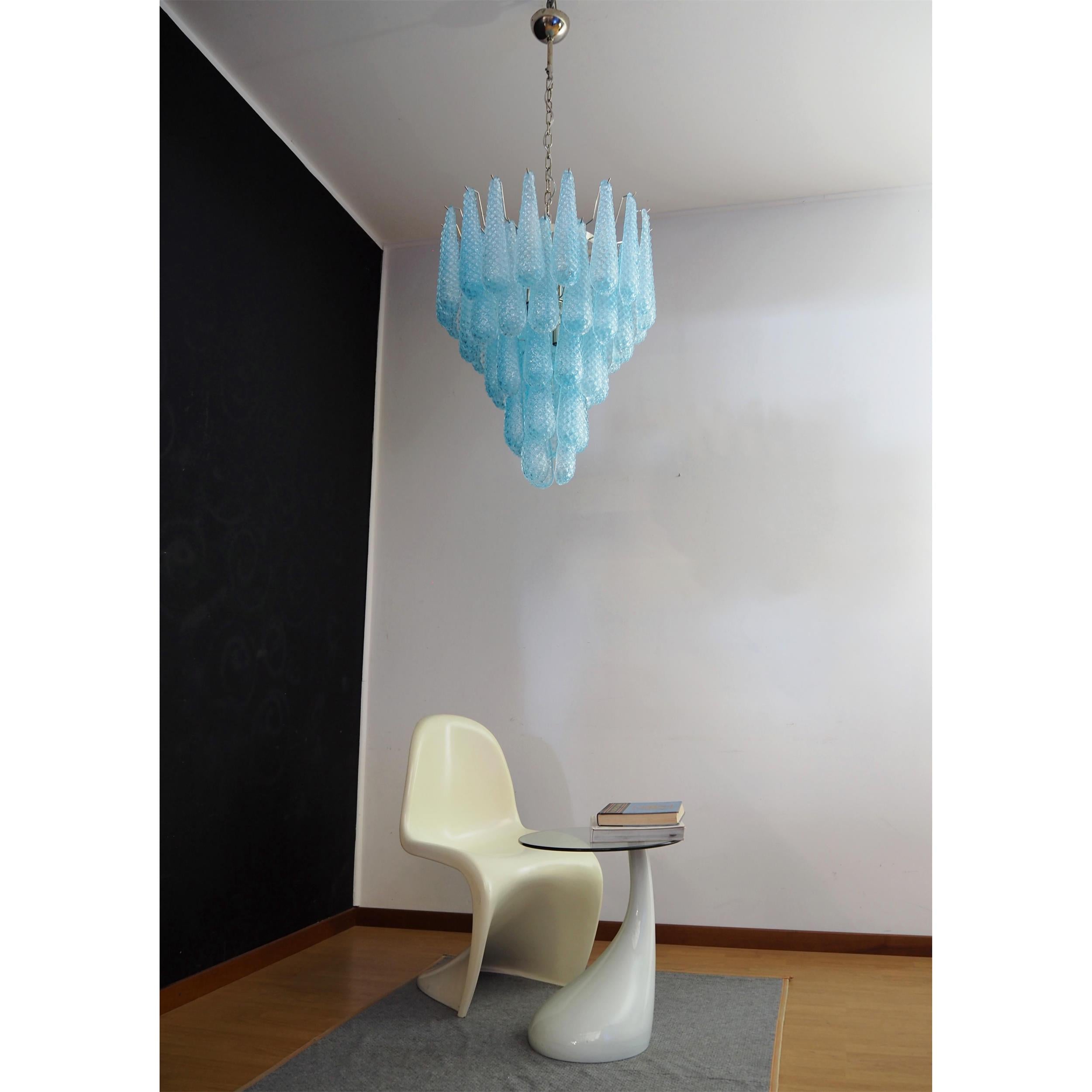 Inset Premium Drop Murano Metal Glass Chandelier - Letslighting