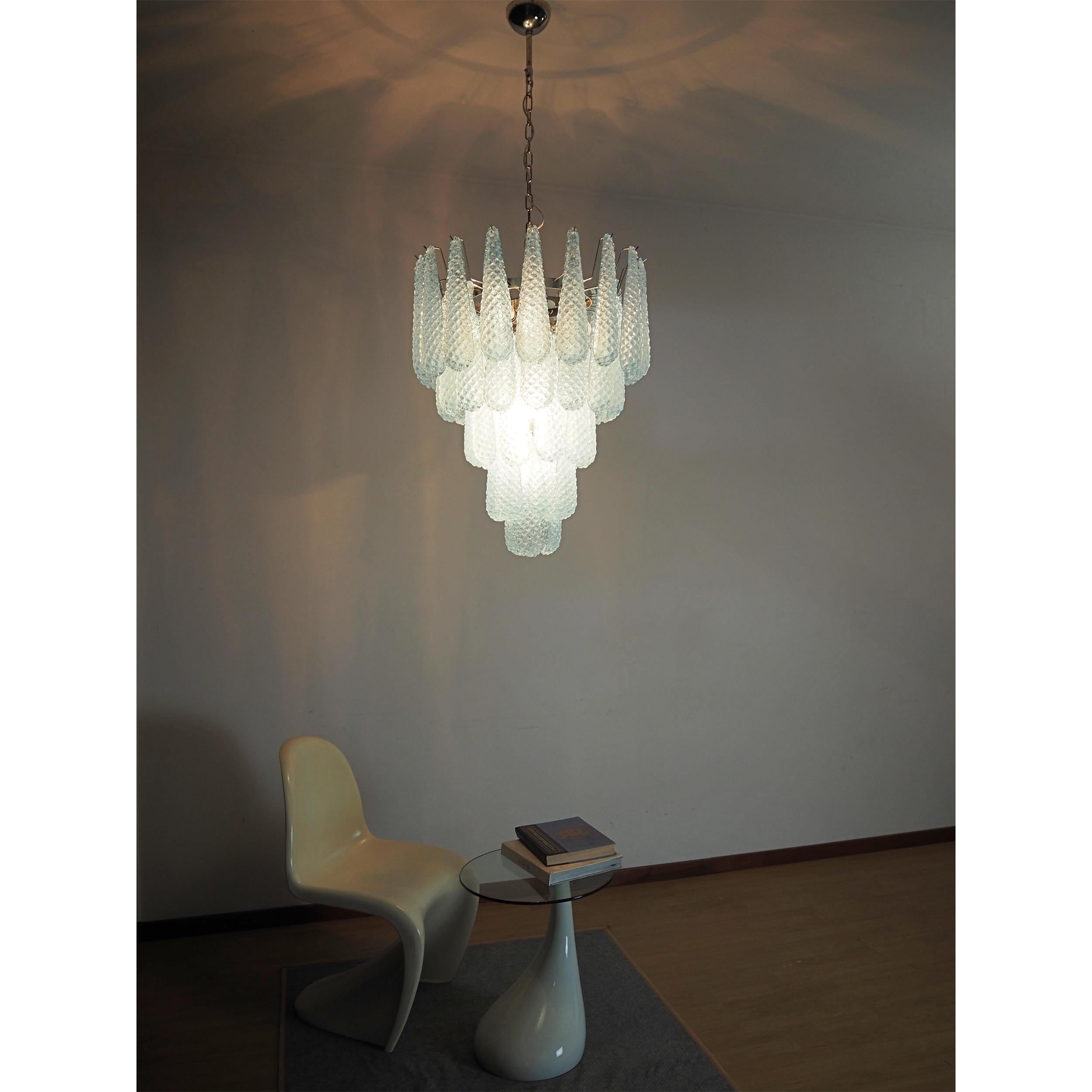 Inset Premium Drop Murano Metal Glass Chandelier - Letslighting