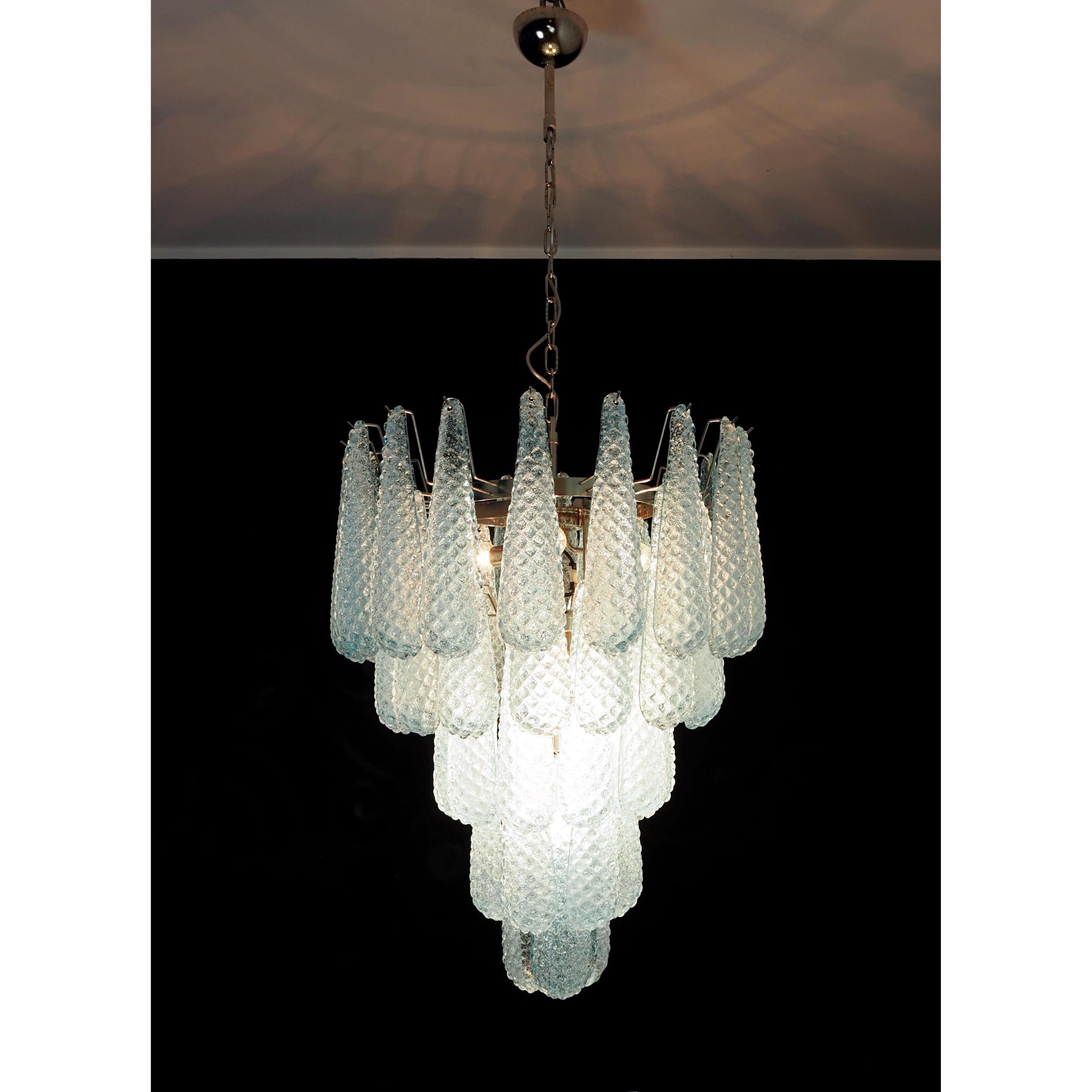 Inset Premium Drop Murano Metal Glass Chandelier - Letslighting