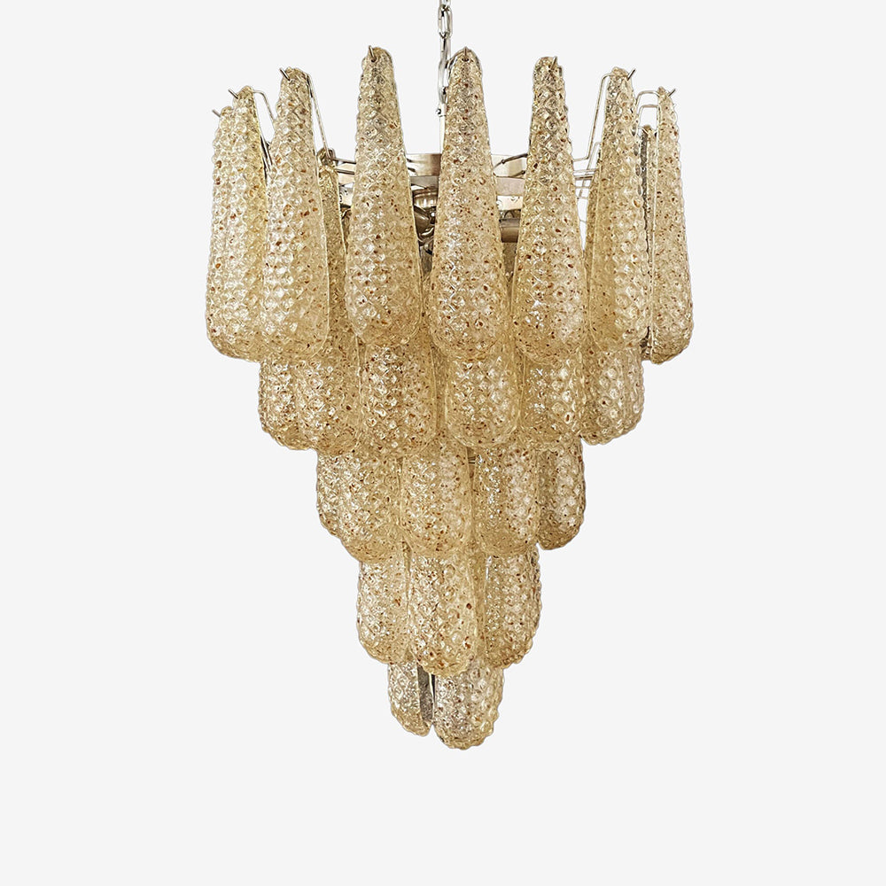 Inset Premium Drop Murano Metal Glass Chandelier - Letslighting