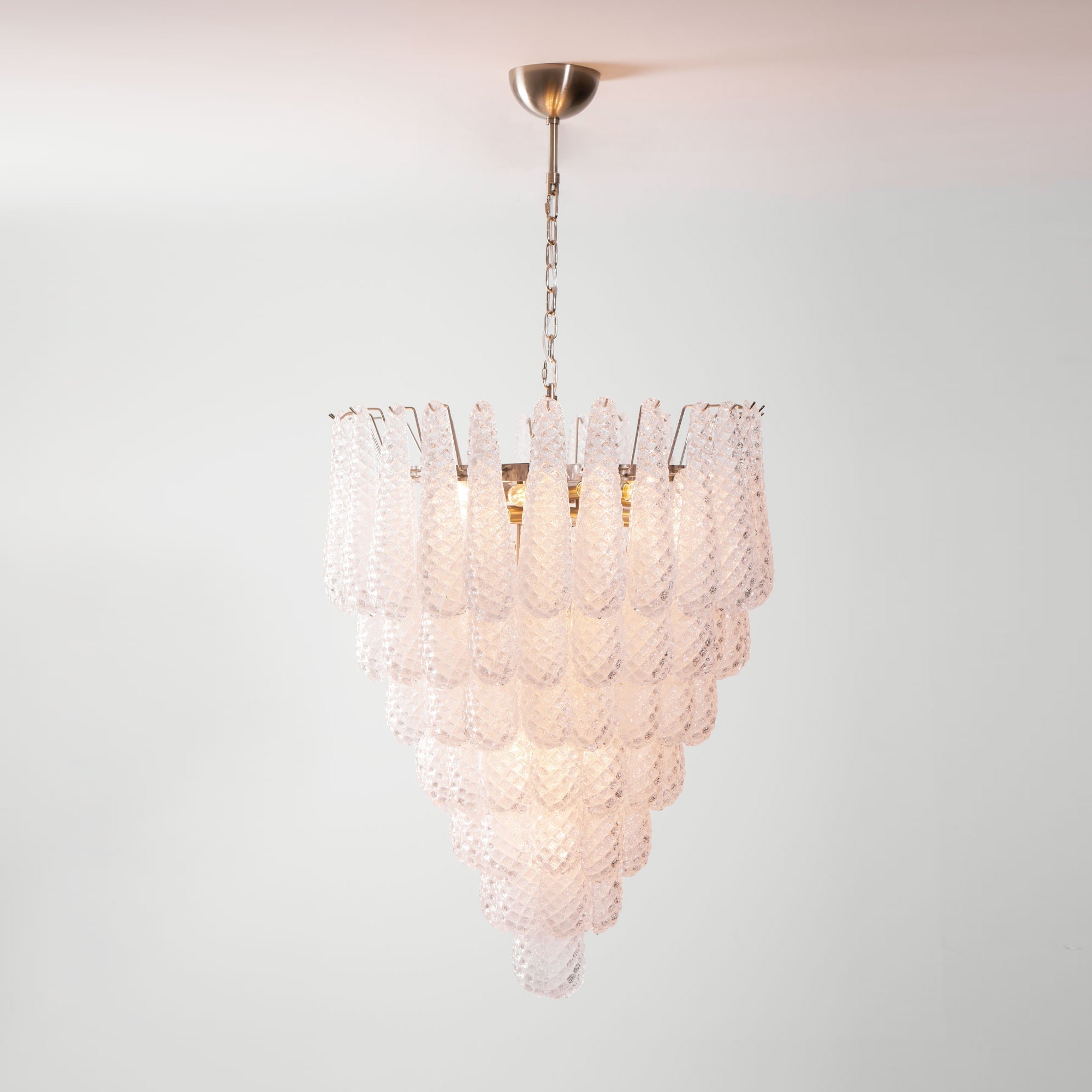 Inset Premium Drop Murano Metal Glass Chandelier - Letslighting