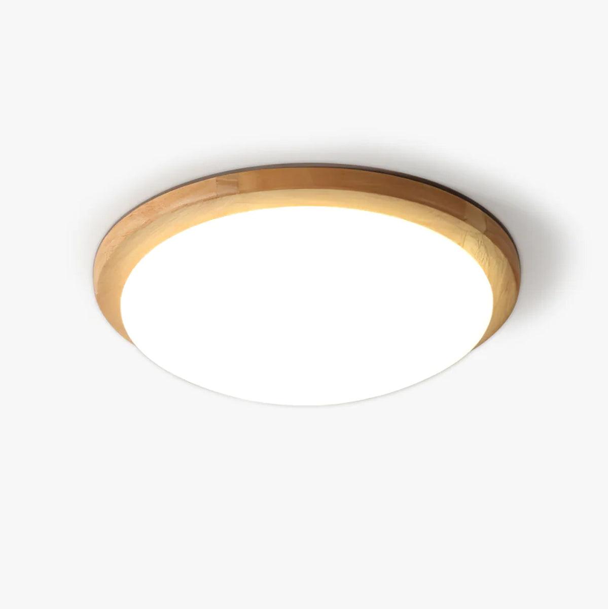 Myshae Modern Minimalistisch Trommel Holz Deckenleuchte-Letslighting