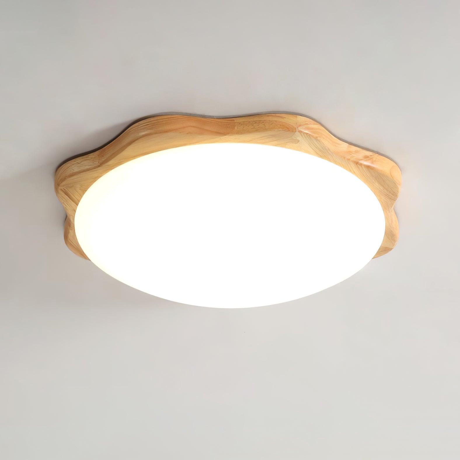 Myshae Modern Minimalistisch Trommel Holz Deckenleuchte-Letslighting