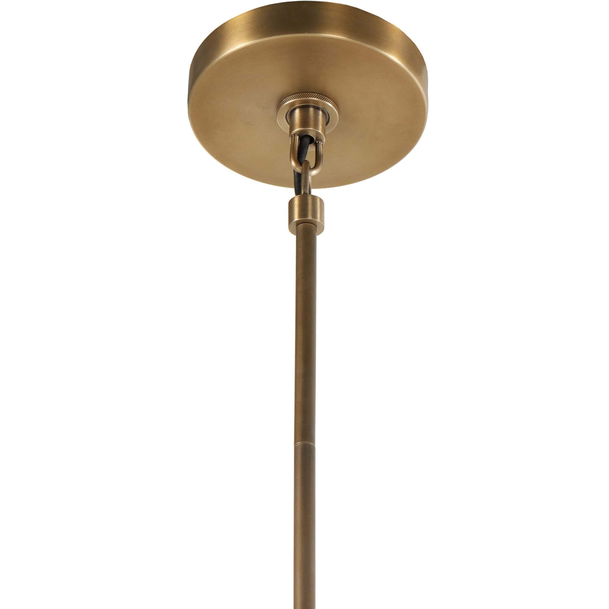 Nook Industrieller Vintage Kronleuchter aus Messing-Letslighting