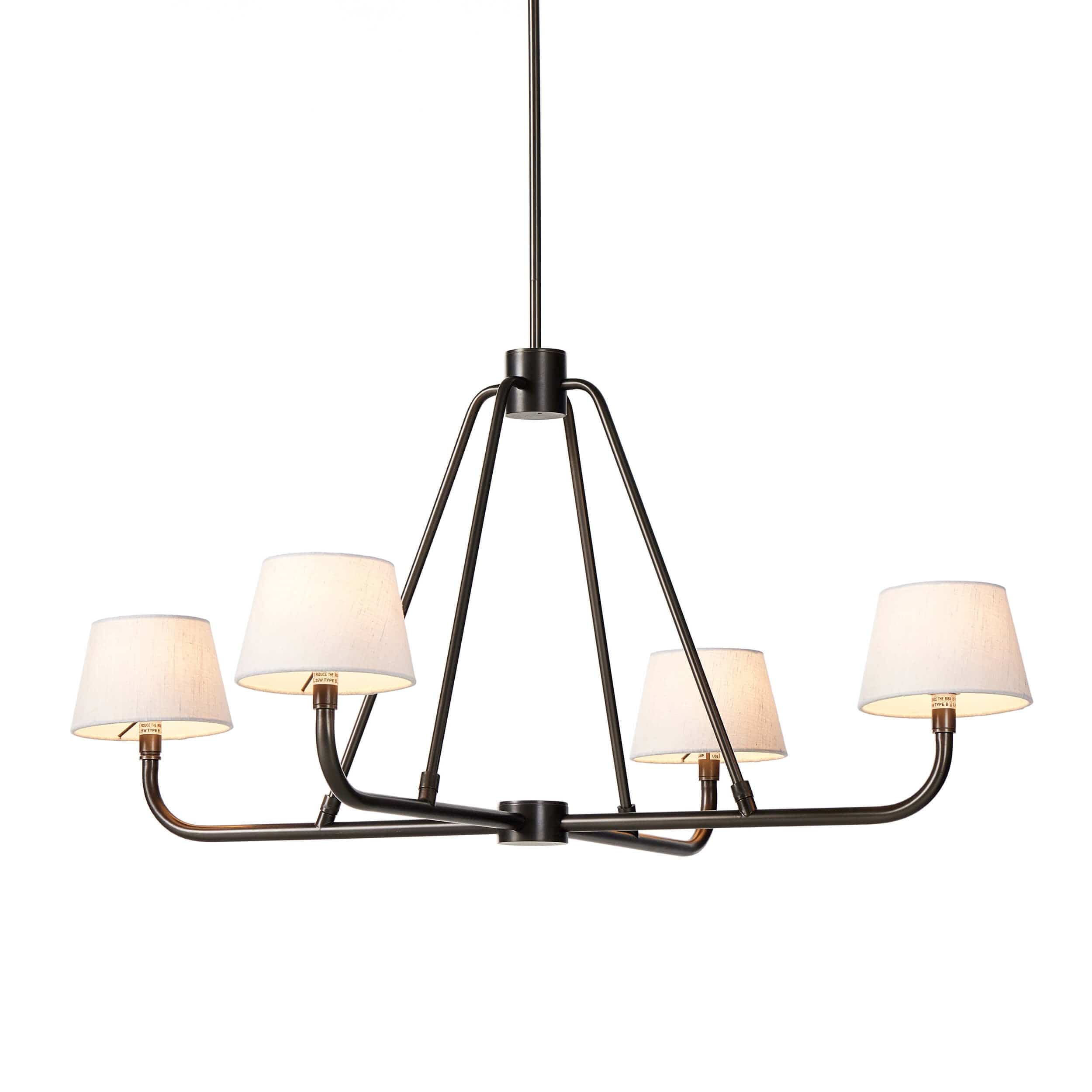 Nook Industrieller Vintage Kronleuchter aus Messing-Letslighting