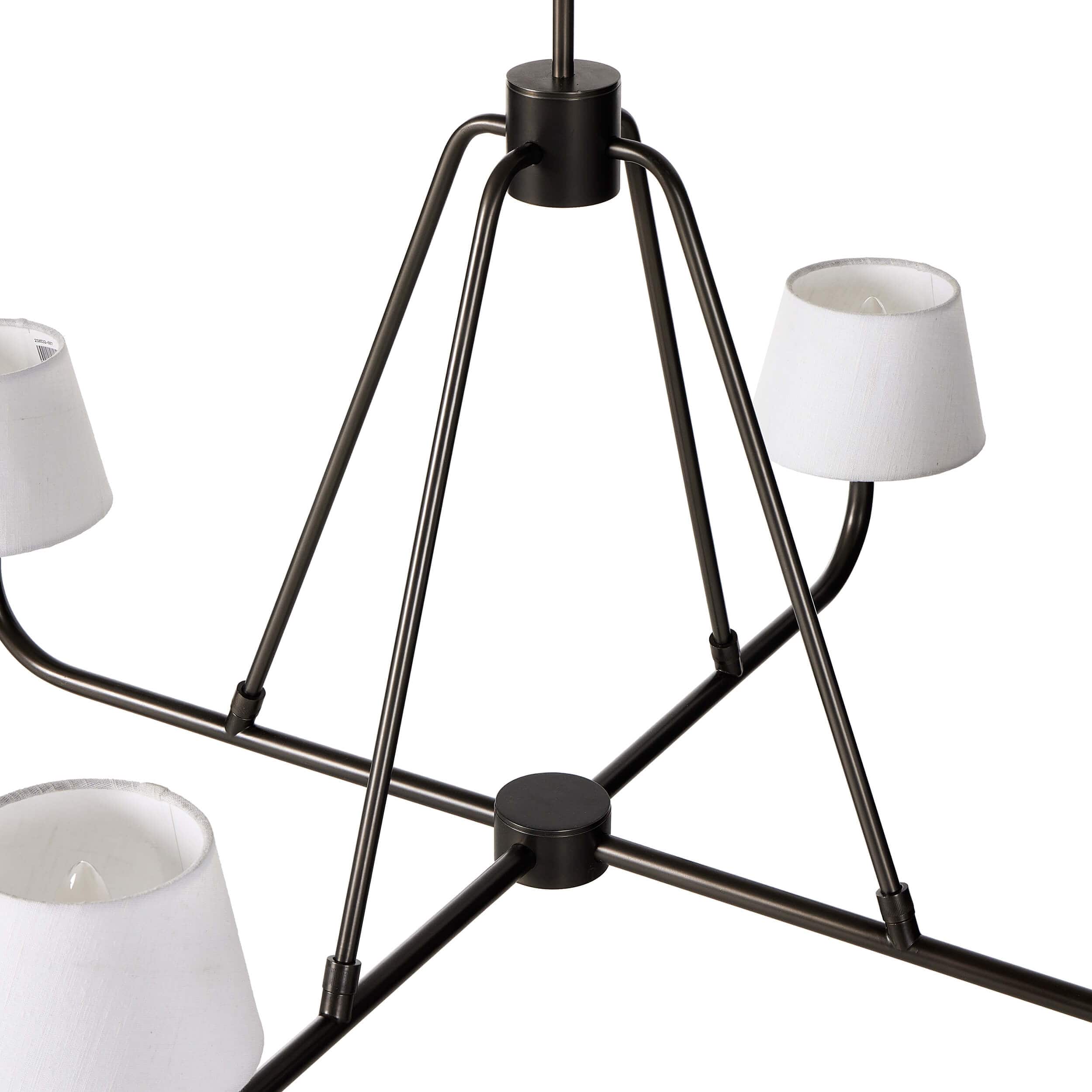 Nook Industrieller Vintage Kronleuchter aus Messing-Letslighting