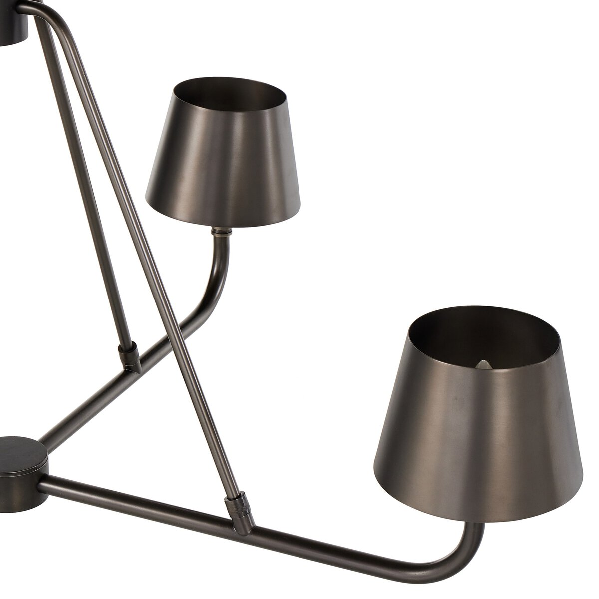 Nook Industrieller Vintage Kronleuchter aus Messing-Letslighting