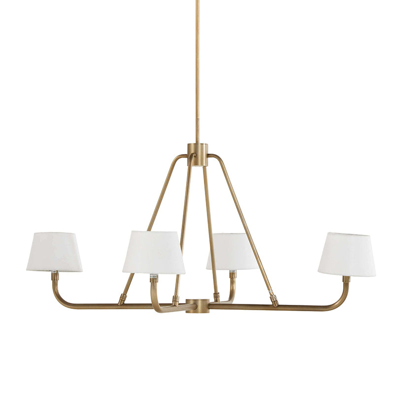Nook Industrieller Vintage Kronleuchter aus Messing-Letslighting