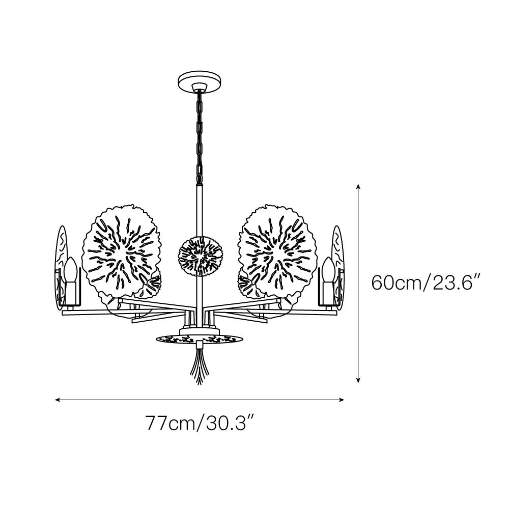 Orb Luxus-Kronleuchter aus Messing-Letslighting
