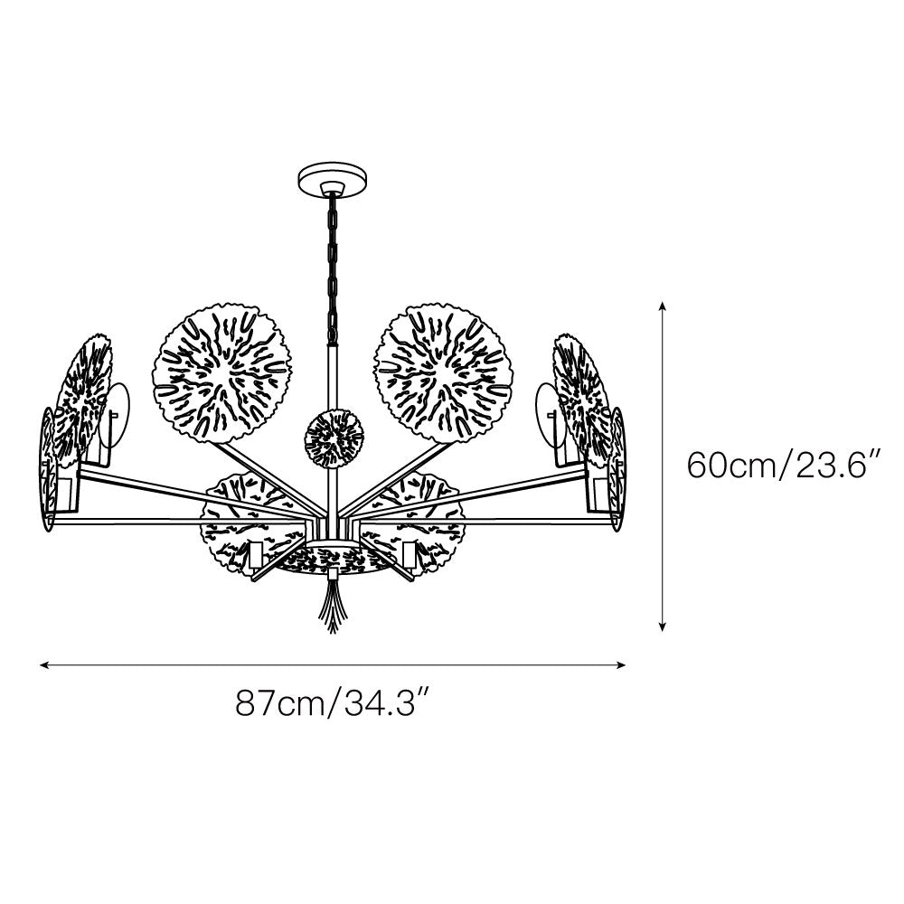 Orb Luxus-Kronleuchter aus Messing-Letslighting