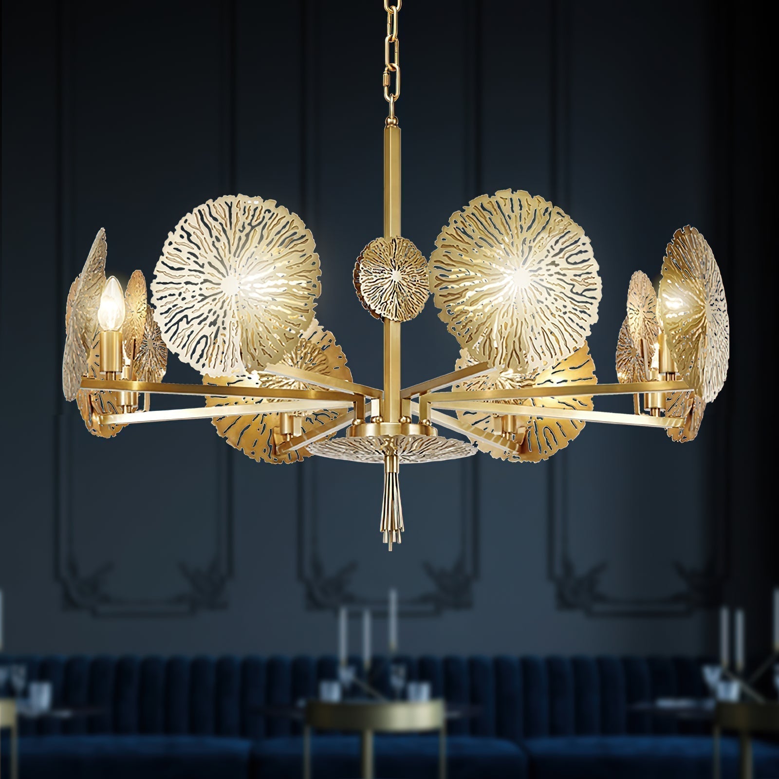 Orb Luxus-Kronleuchter aus Messing-Letslighting