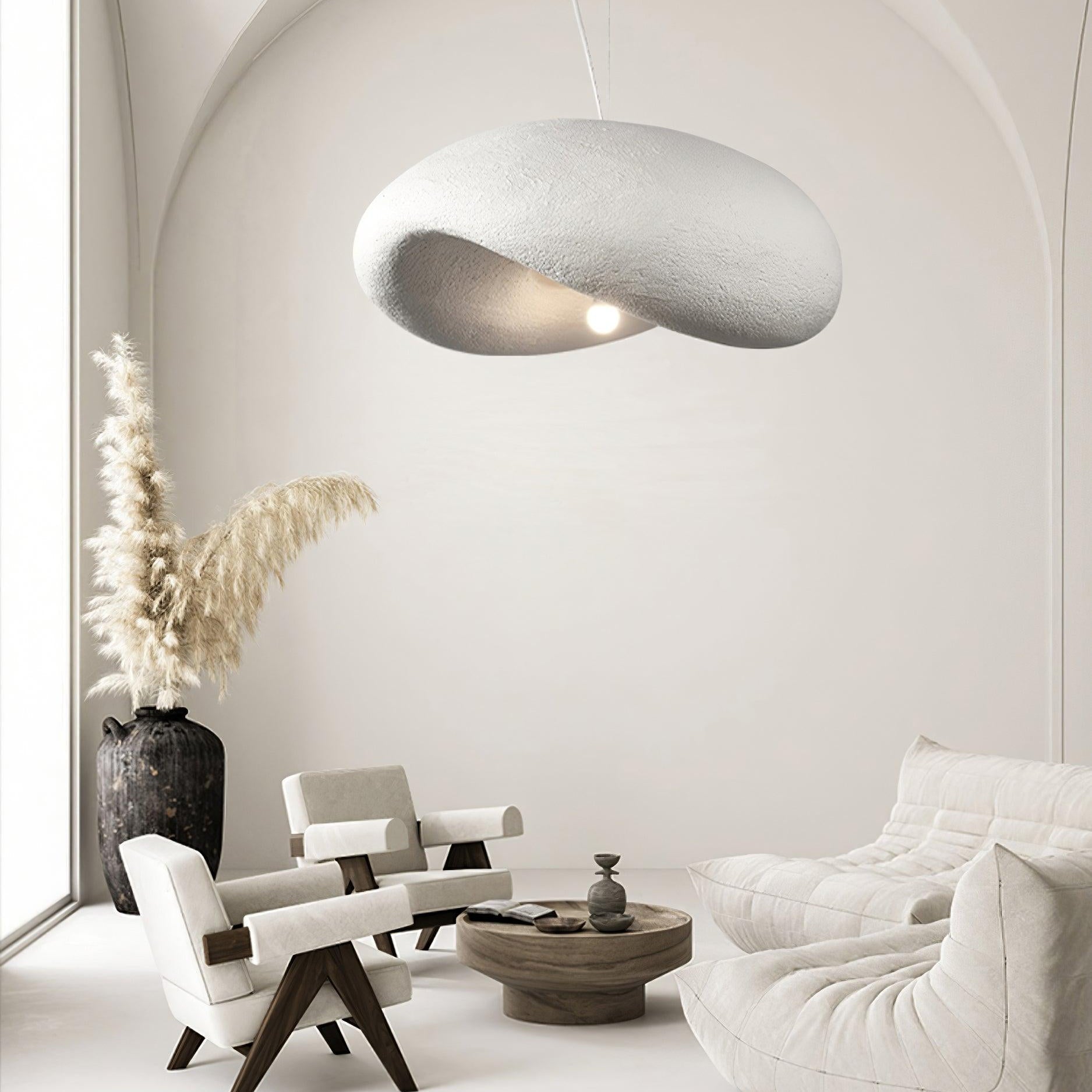 Avi Modern Pendelleuchte Wolken, Weiß, Schlafzimmer