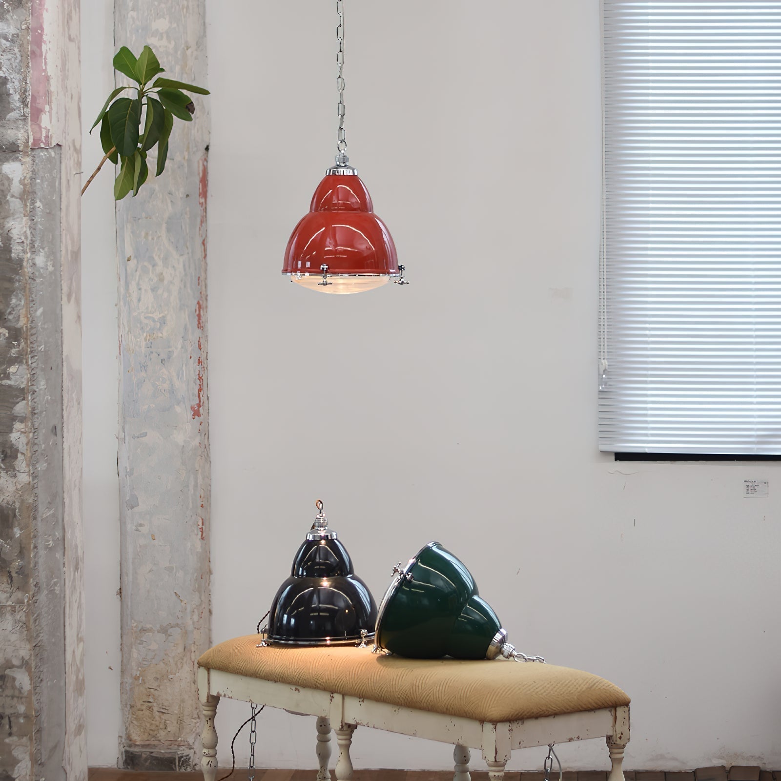 Dunlop Pendelleuchte Rot Modern Minimalistisch-Letslighting