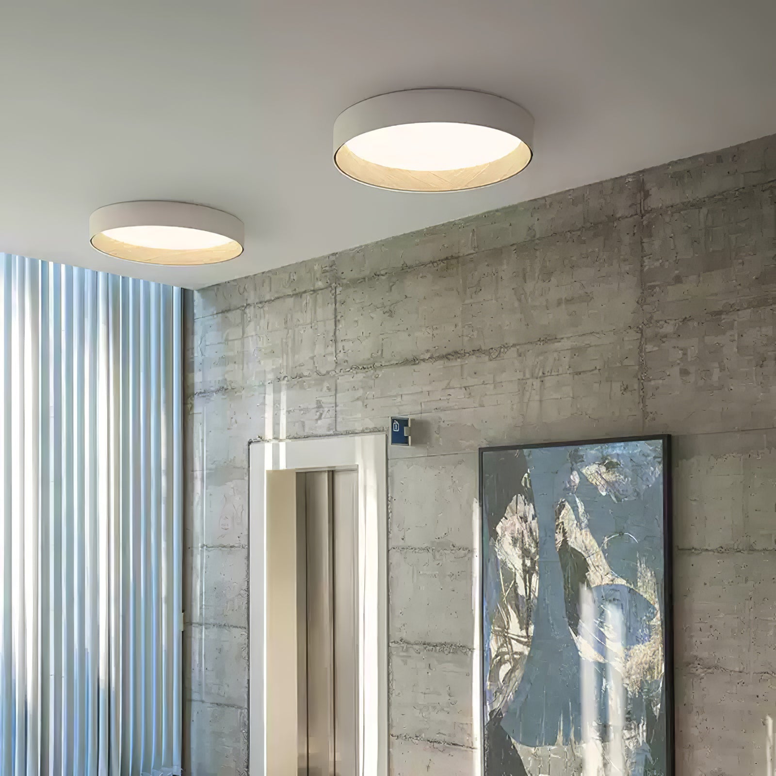 Caraeara Modern Minimalistisch Rund Deckenleuchte-Letslighting