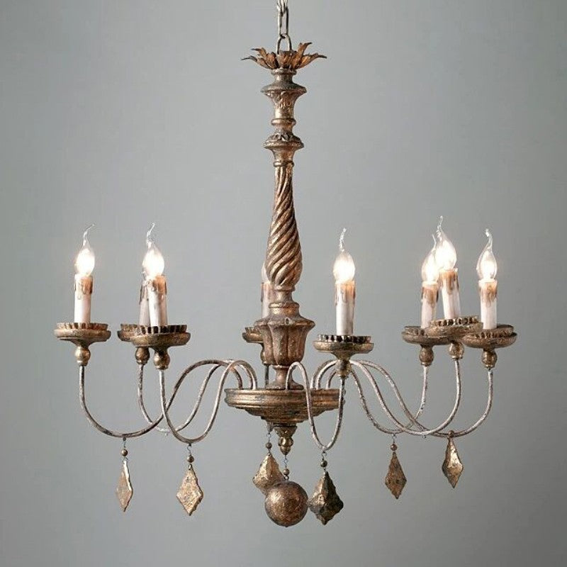 Urn Postmodern Luxury Old Gold Metal Chandelier - Letslighting