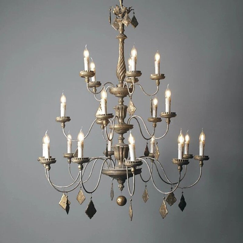 Urn Postmodern Luxury Old Gold Metal Chandelier - Letslighting