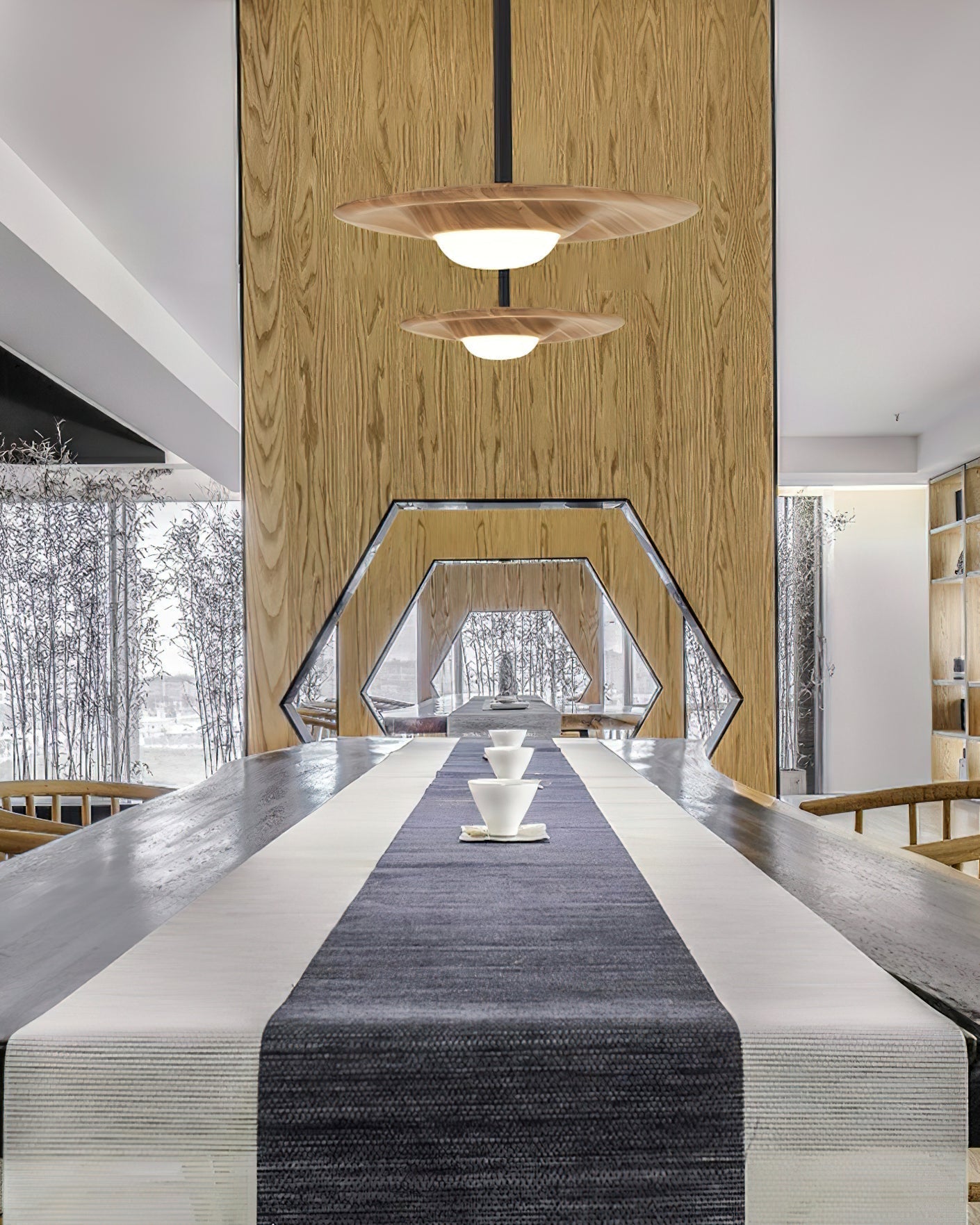 Cesilis Minimalistische Pendelleuchte aus Holz-Letslighting