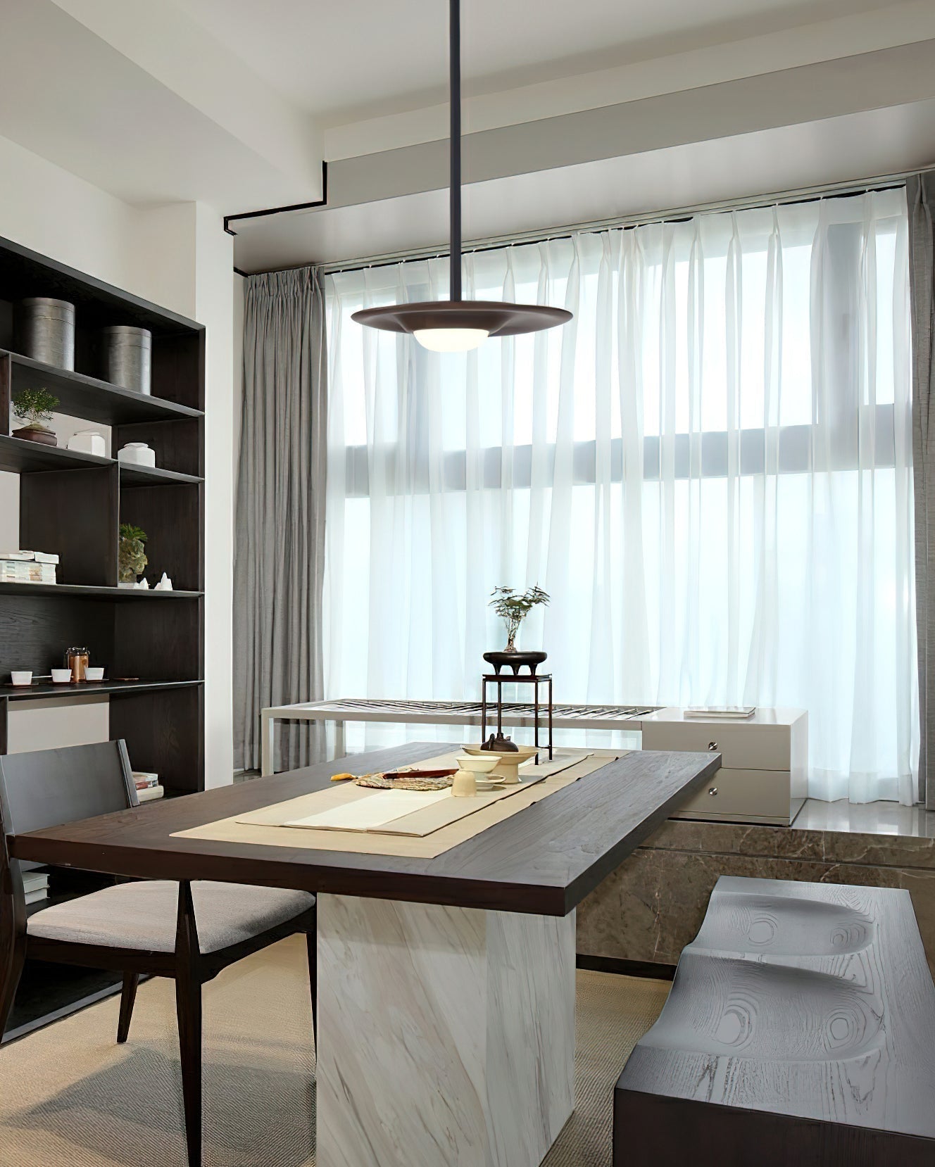 Cesilis Minimalistische Pendelleuchte aus Holz-Letslighting