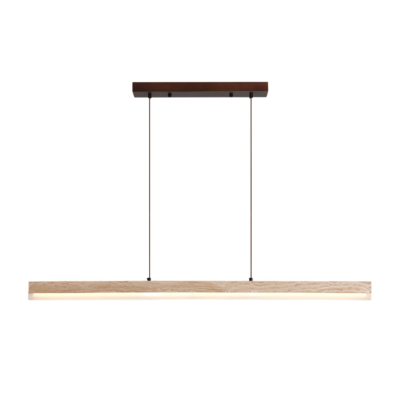 Ivsoryra Rectangular Travertine Pendant Light - Letslighting