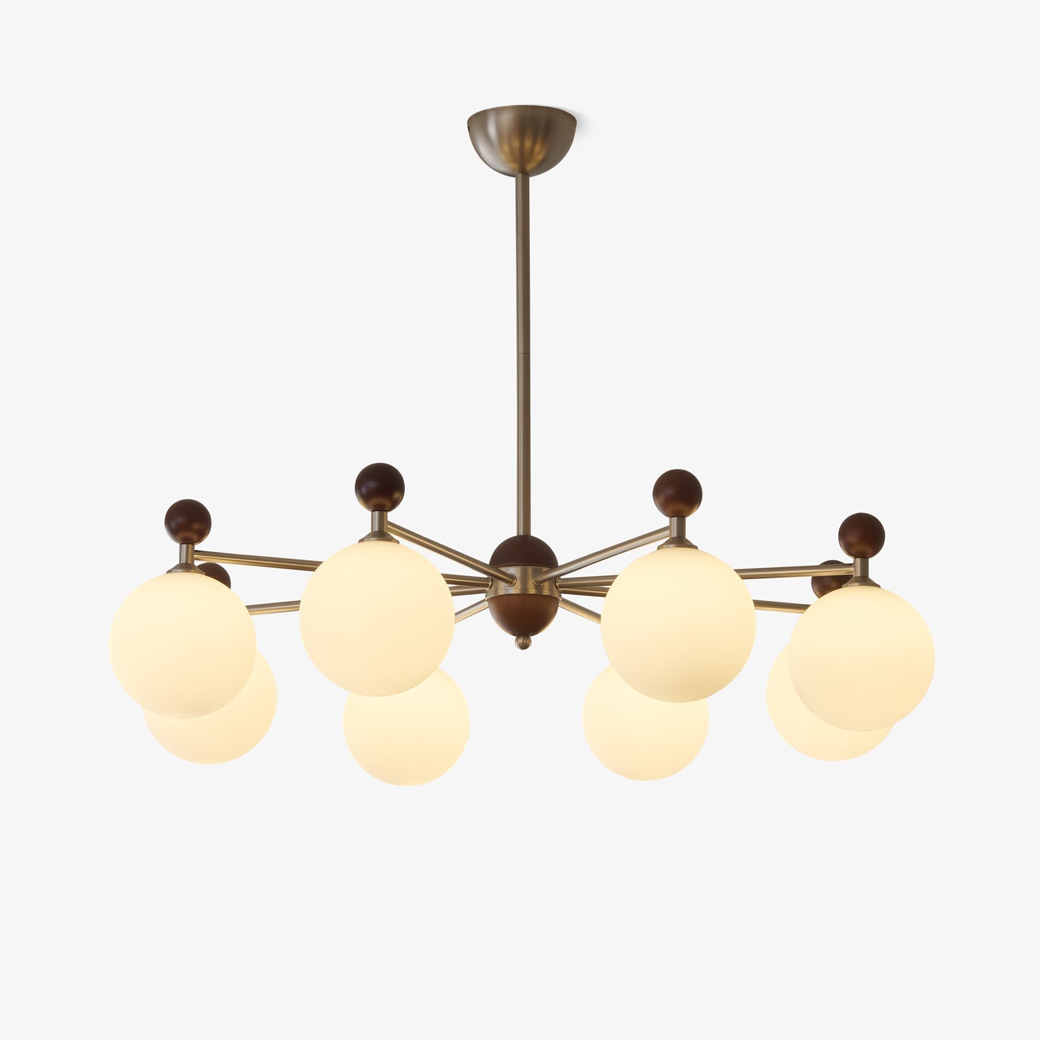 Cimirora Traditionelle Eleganz Holz Glas Kronleuchter-Letslighting