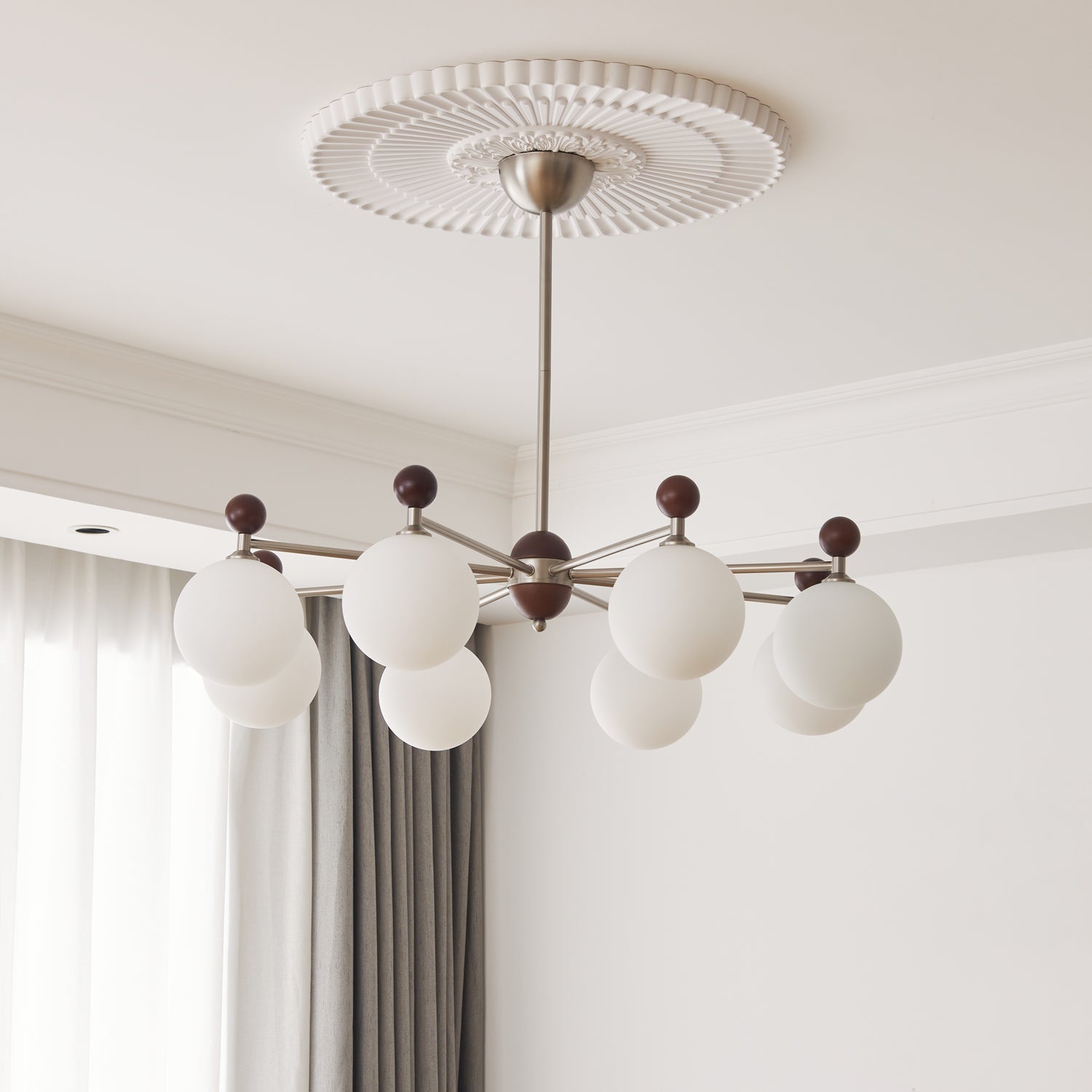 Cimirora Traditionelle Eleganz Holz Glas Kronleuchter-Letslighting