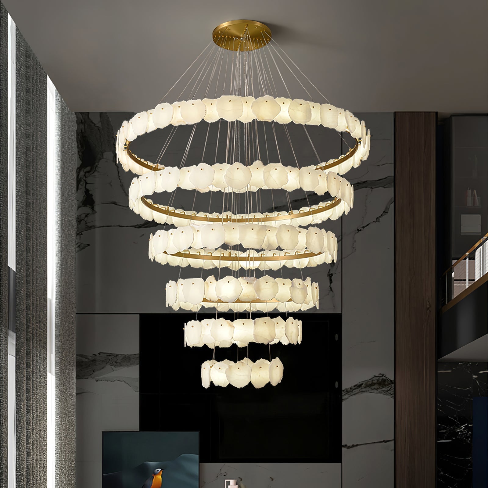 Selene Luxury Alabaster Chandelier - Neutralighting