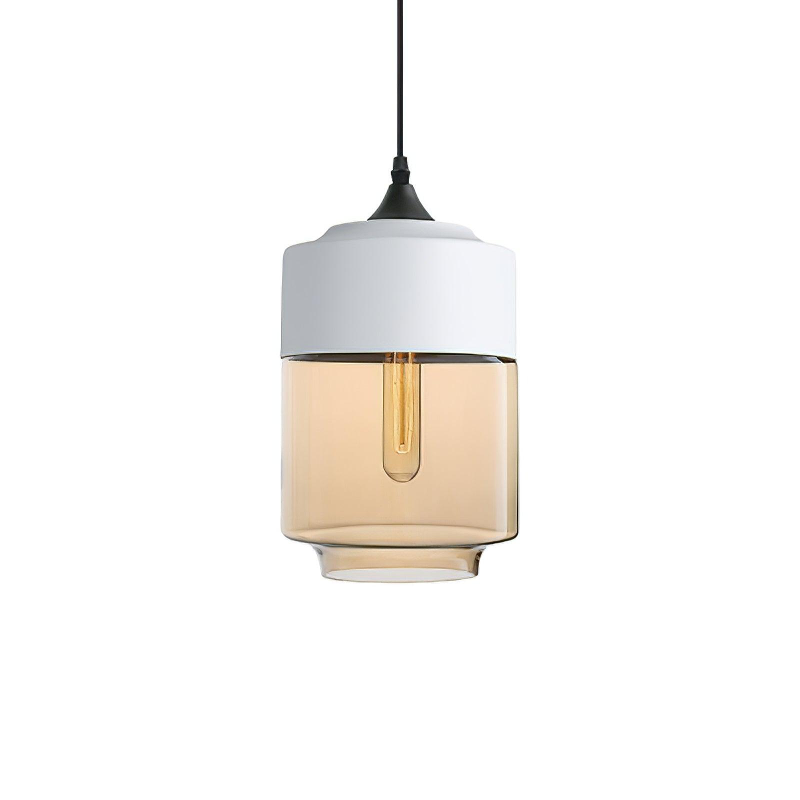 Aura Industriell Glas Pendelleuchte-Letslighting