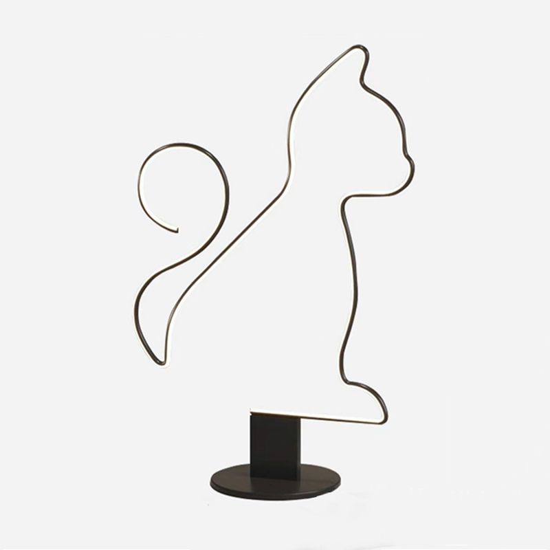 Arisha Modern LED Stehleuchte Katze/Hund Ess/Wohnzimmer Metall-Acryl