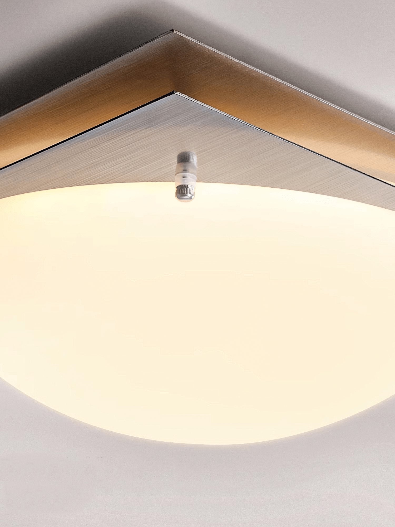 Astrain Deckenleuchte aus Glas und Stahl-Letslighting