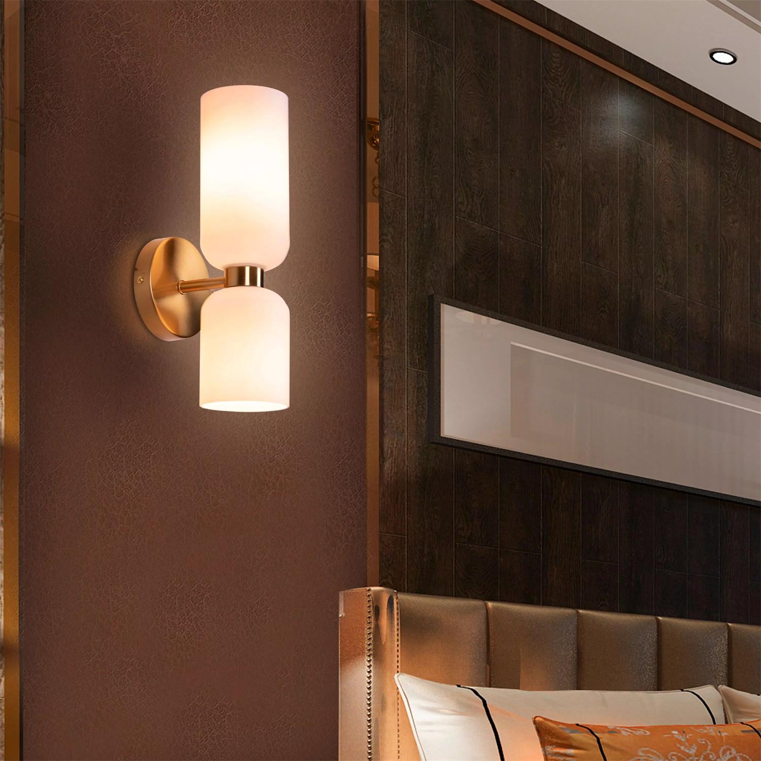 Chime Messing Glas Wandleuchte-Letslighting