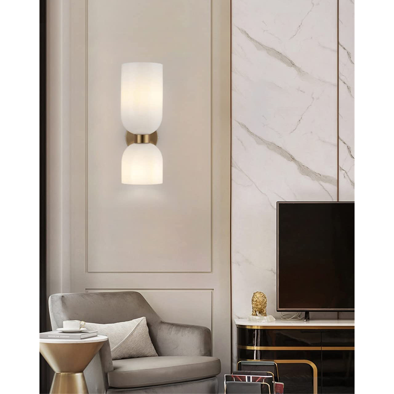 Chime Messing Glas Wandleuchte-Letslighting