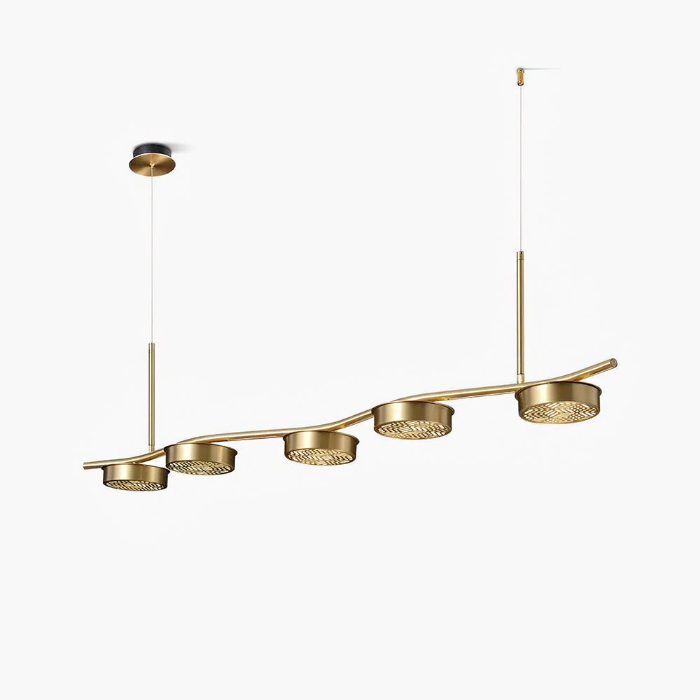 Aureus Schlanker Kronleuchter aus Messing-Letslighting
