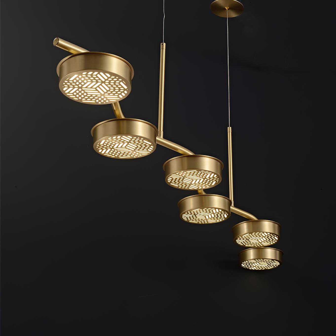 Aureus Schlanker Kronleuchter aus Messing-Letslighting