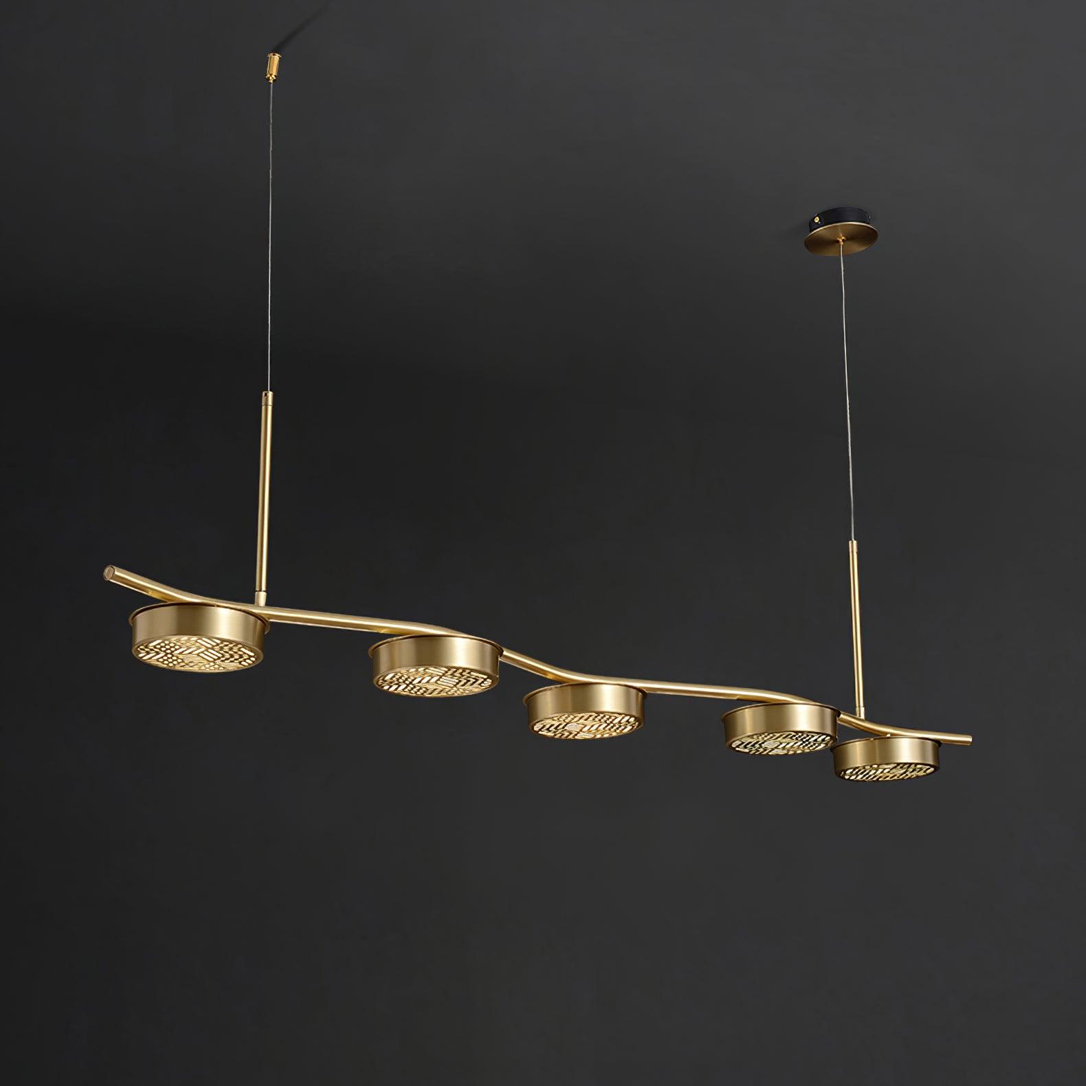 Aureus Schlanker Kronleuchter aus Messing-Letslighting