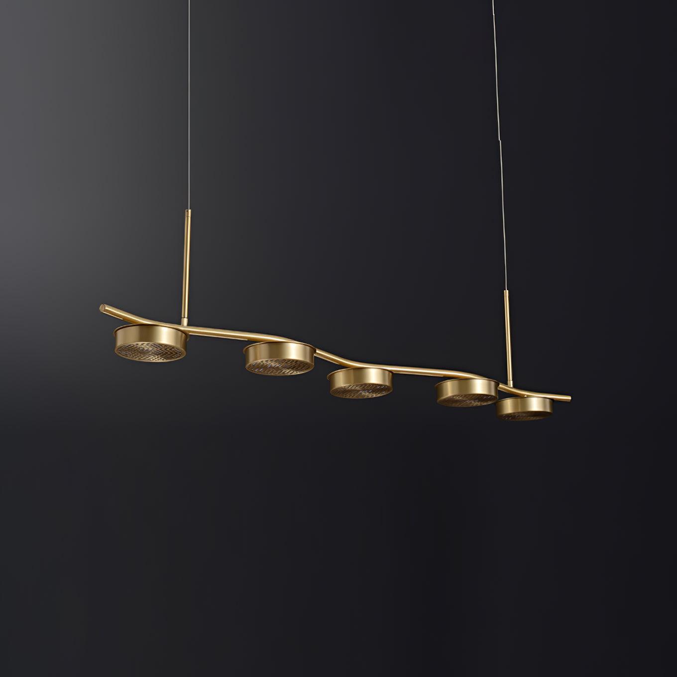 Aureus Schlanker Kronleuchter aus Messing-Letslighting
