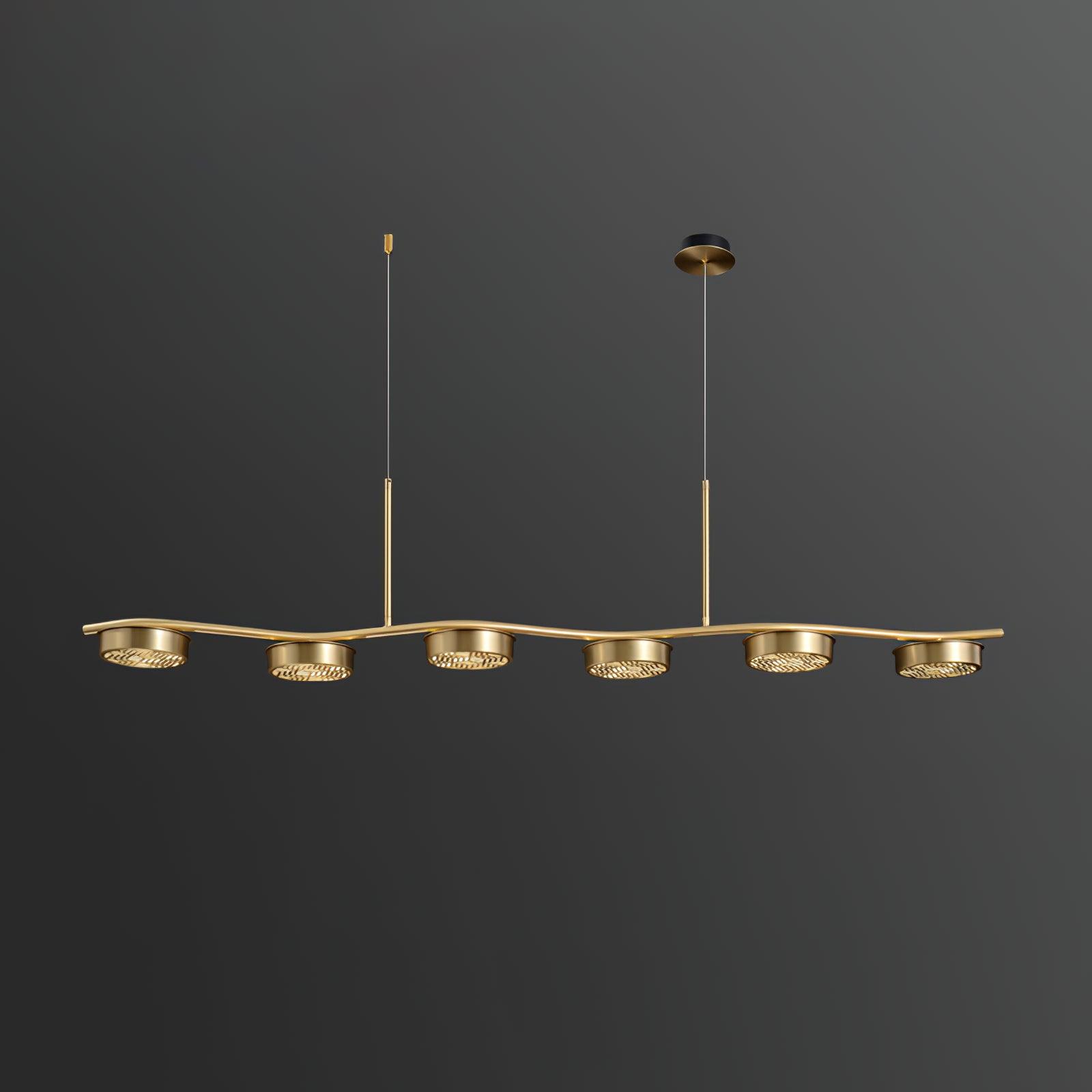 Aureus Schlanker Kronleuchter aus Messing-Letslighting
