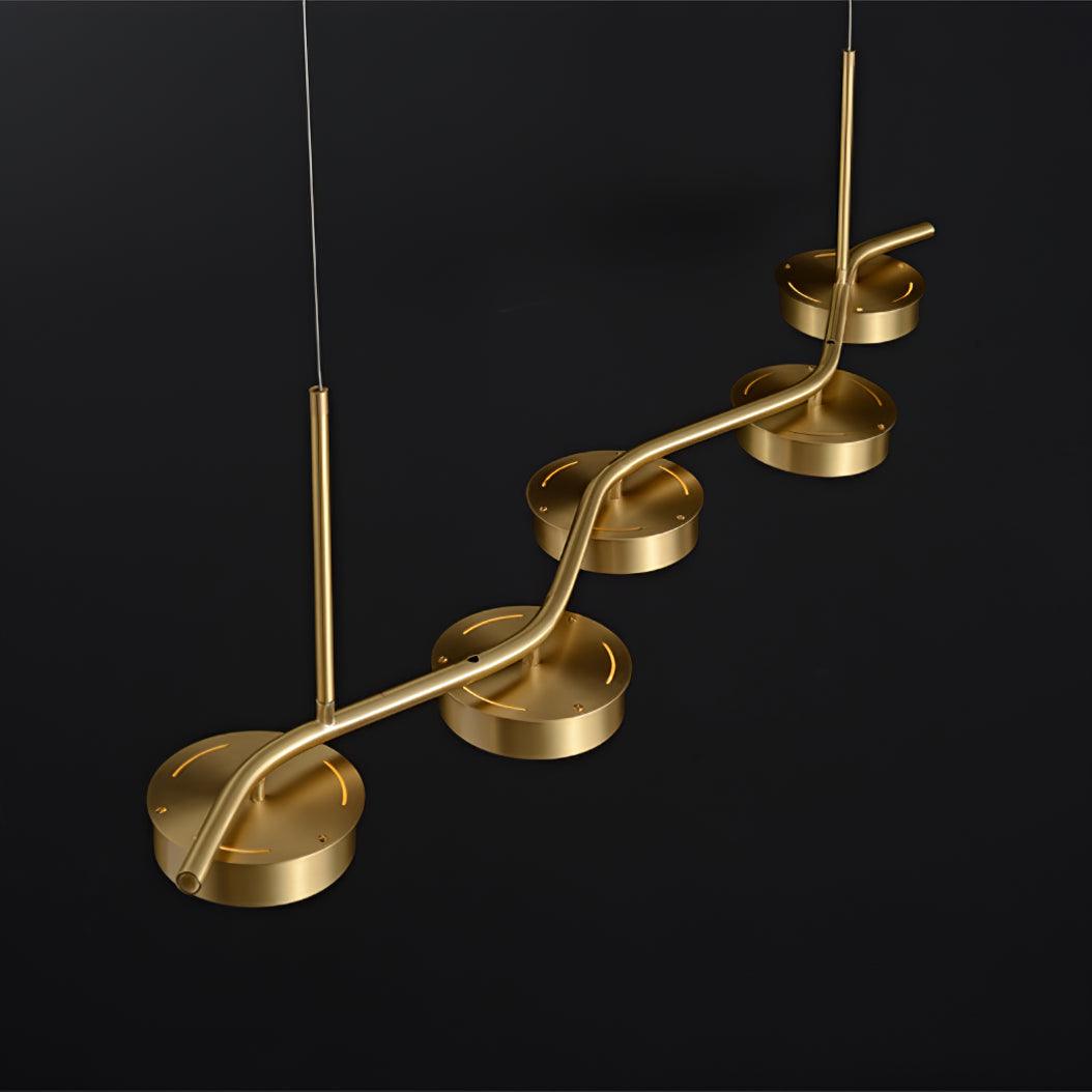 Aureus Schlanker Kronleuchter aus Messing-Letslighting