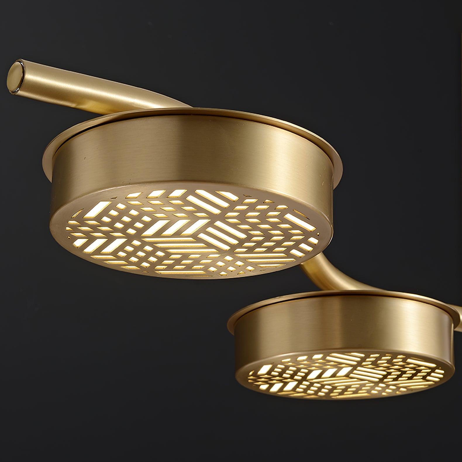 Aureus Schlanker Kronleuchter aus Messing-Letslighting