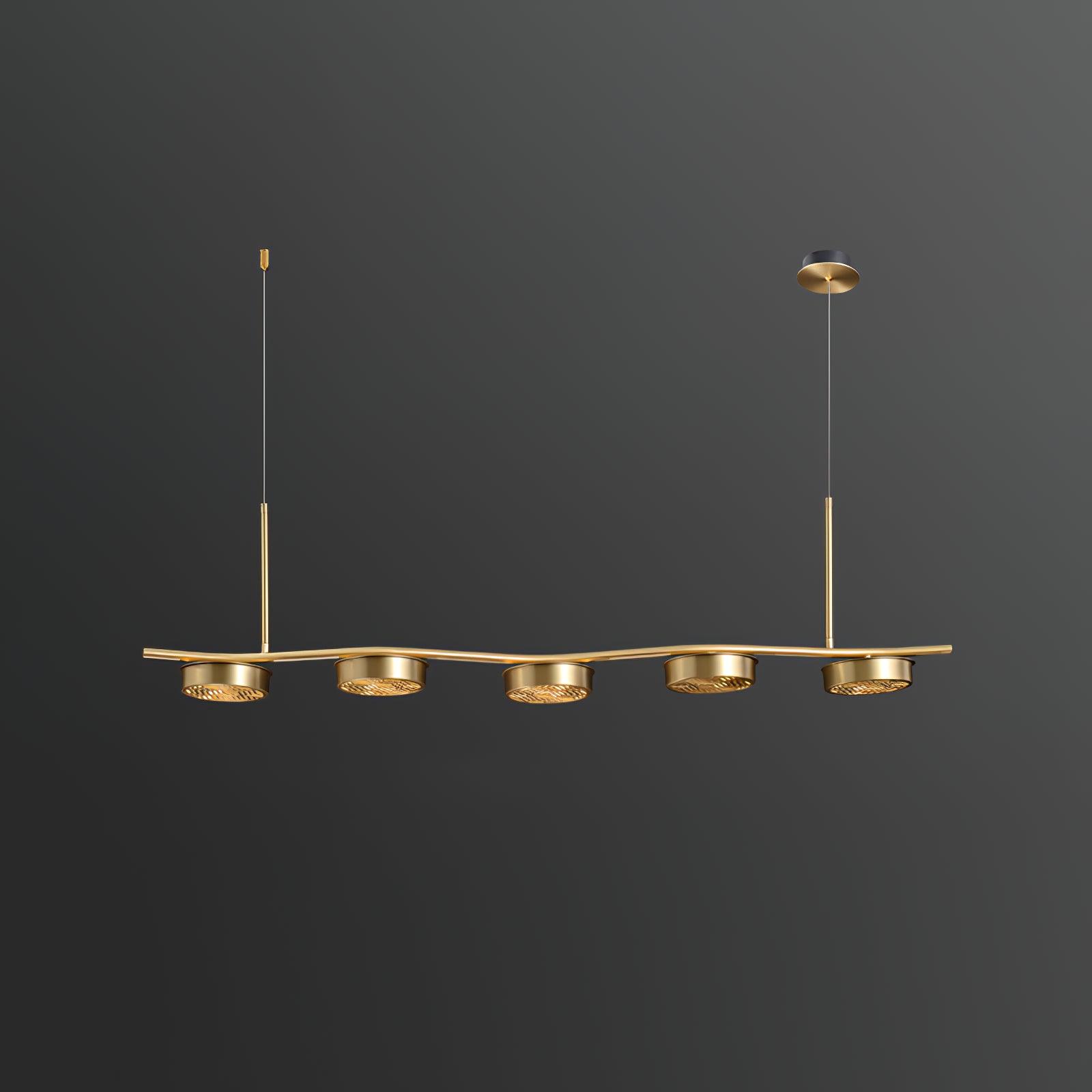 Aureus Schlanker Kronleuchter aus Messing-Letslighting