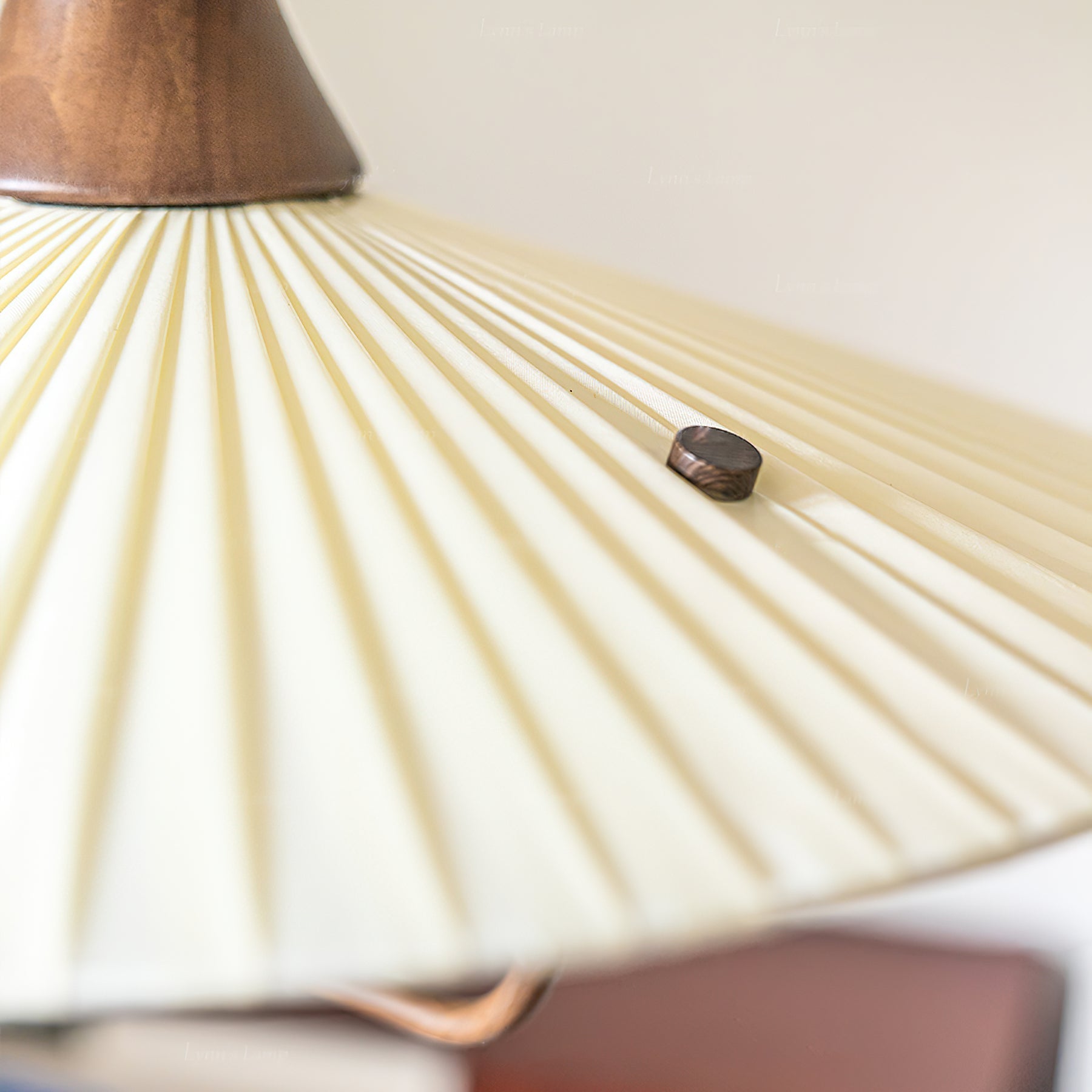 Mydorisra Klassische Stoff-Holz-Pendelleuchte-Letslighting