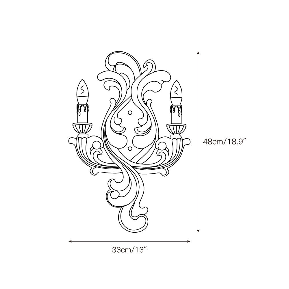 Eon Gips Eleganz Traditionell Wandleuchte-Letslighting
