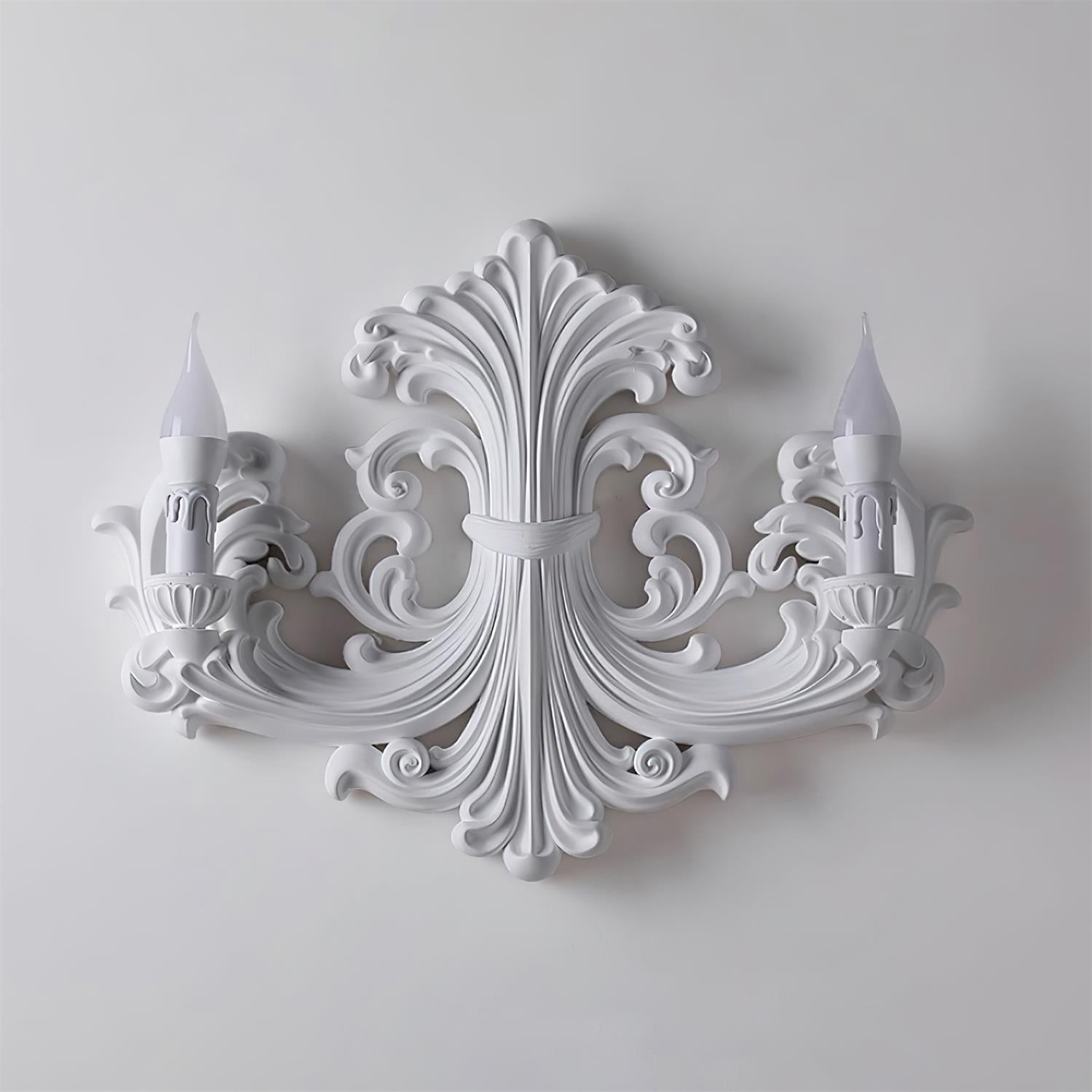 Vellum Skulpturale Wandleuchte Stuck Kerzenarme-Letslighting