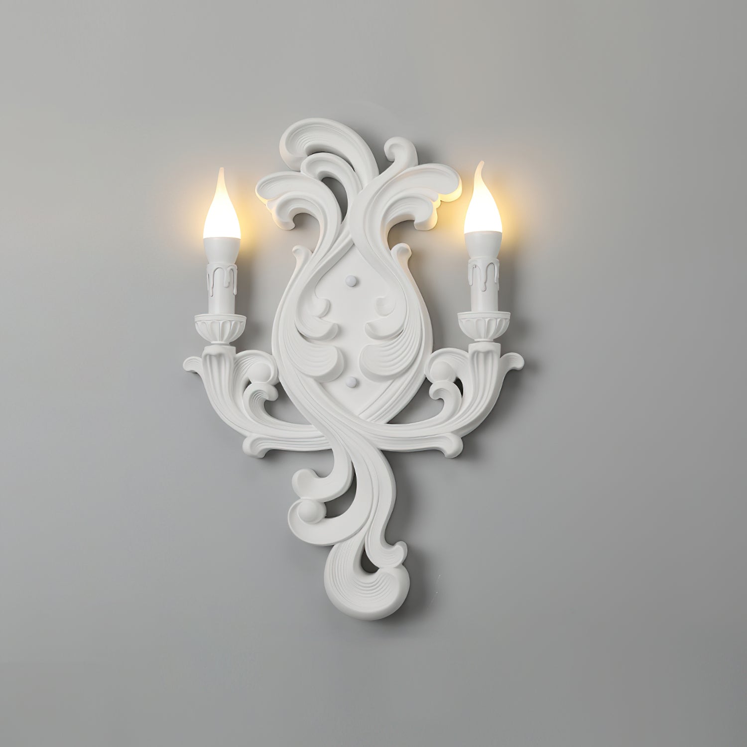 Vellum Skulpturale Wandleuchte Stuck Kerzenarme-Letslighting