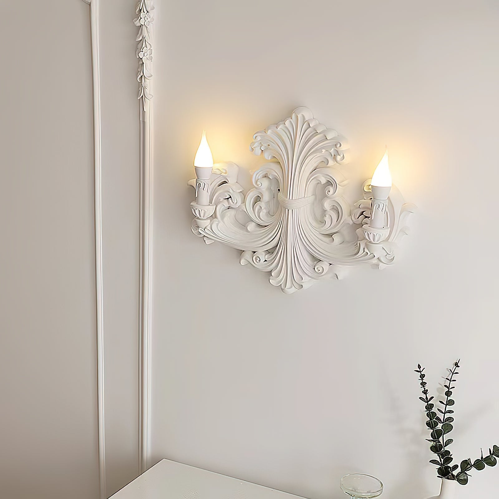 Eon Gips Eleganz Traditionell Wandleuchte-Letslighting